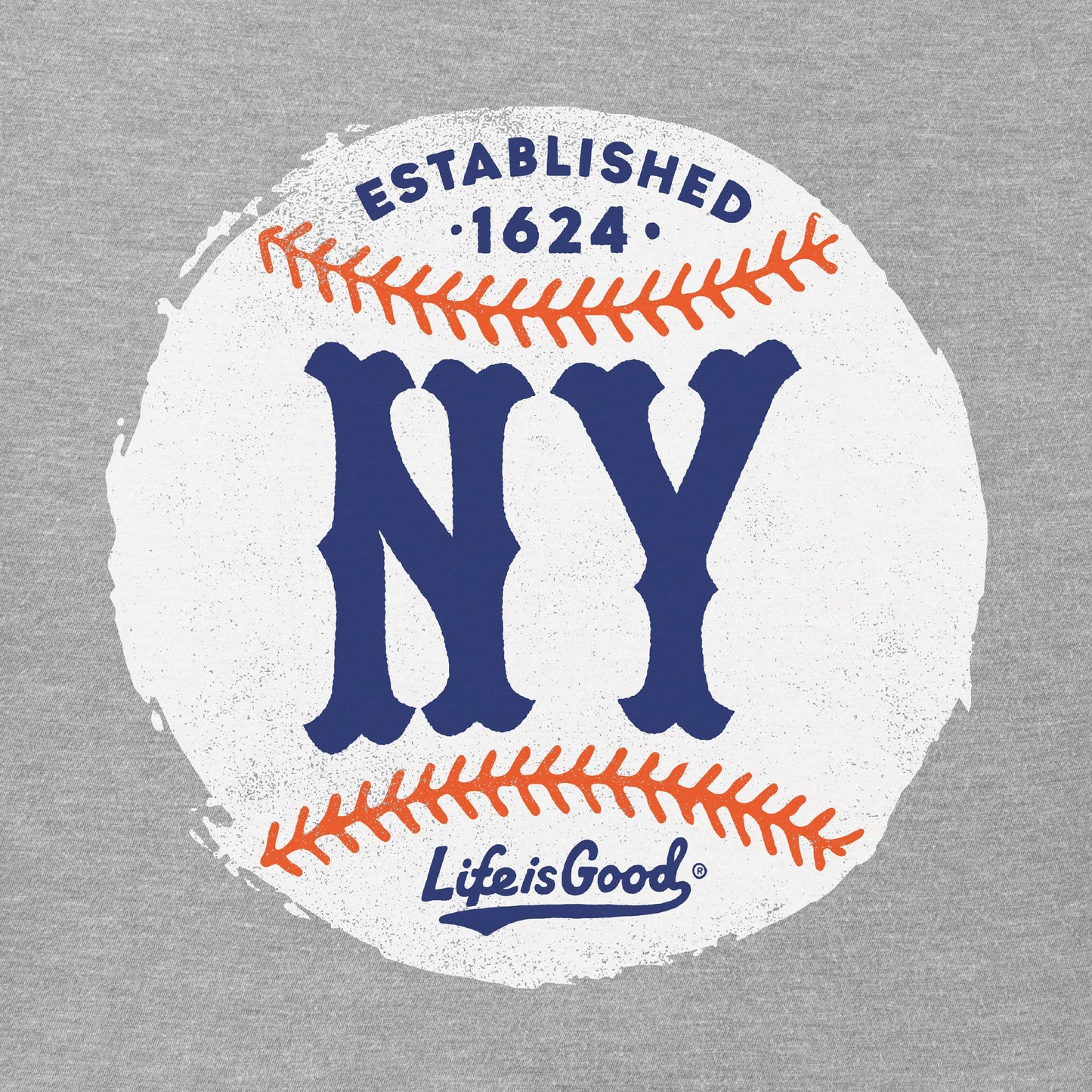 Men's NY Baseball Short Sleeve Crusher Tee