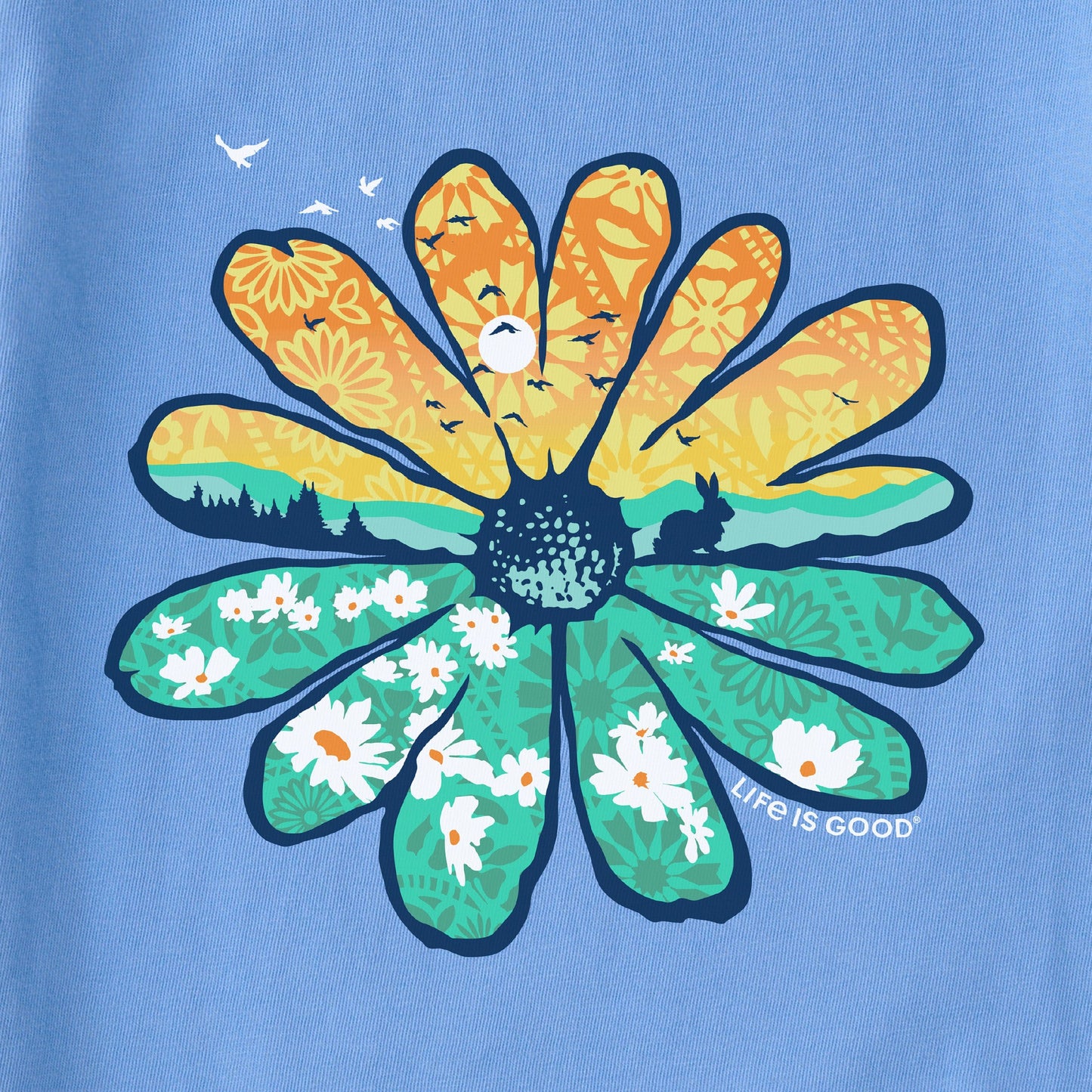 Women's Spring Daisycape Short Sleeve Crusher Tee