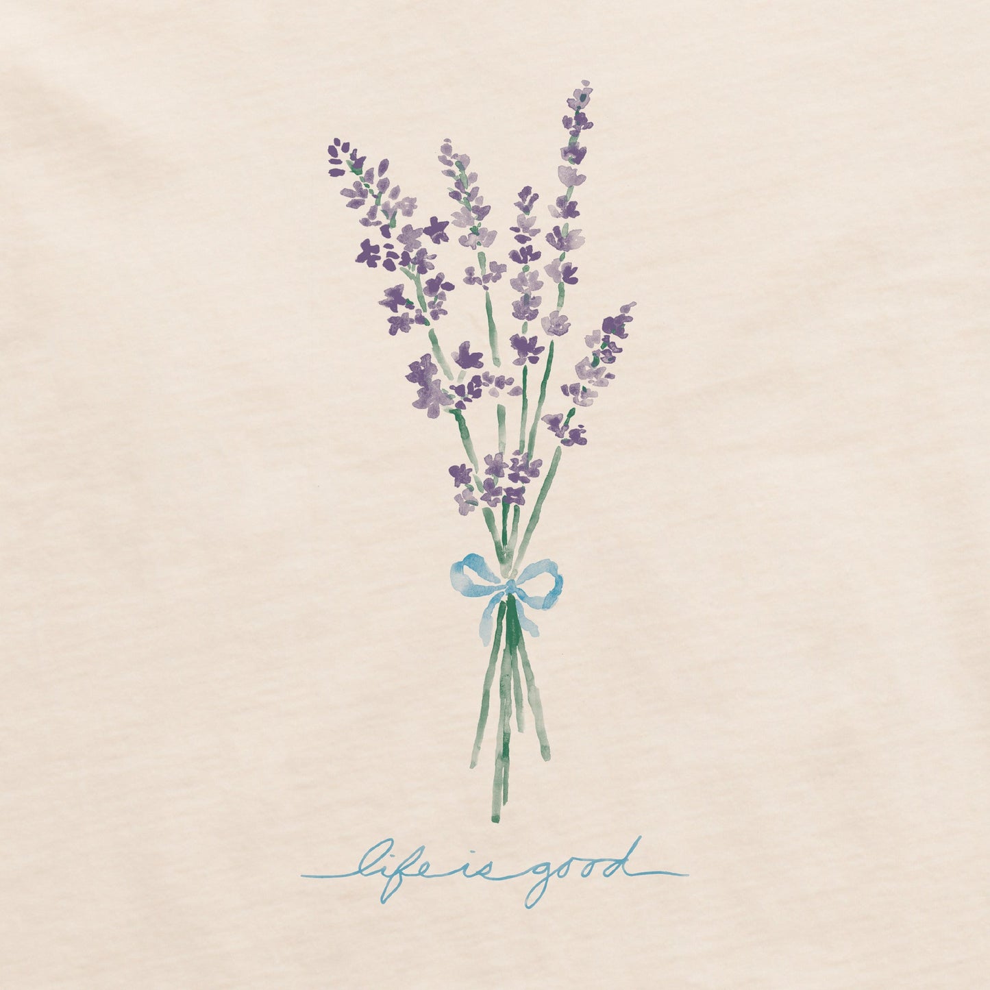 Women's Bunch of Lavender Short Sleeve Crusher Vee