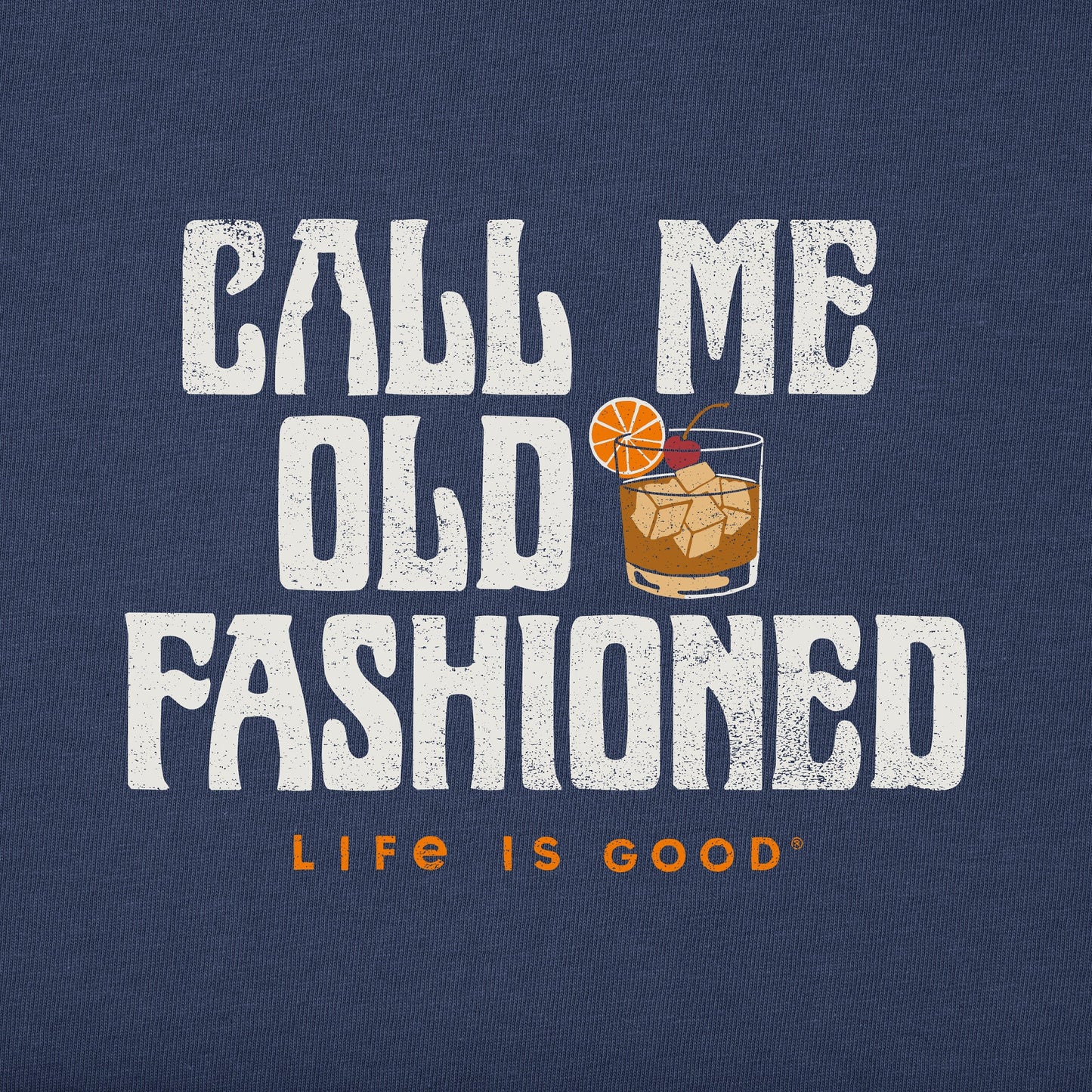 Men's Old Fashioned Drink Short Sleeve Crusher Tee