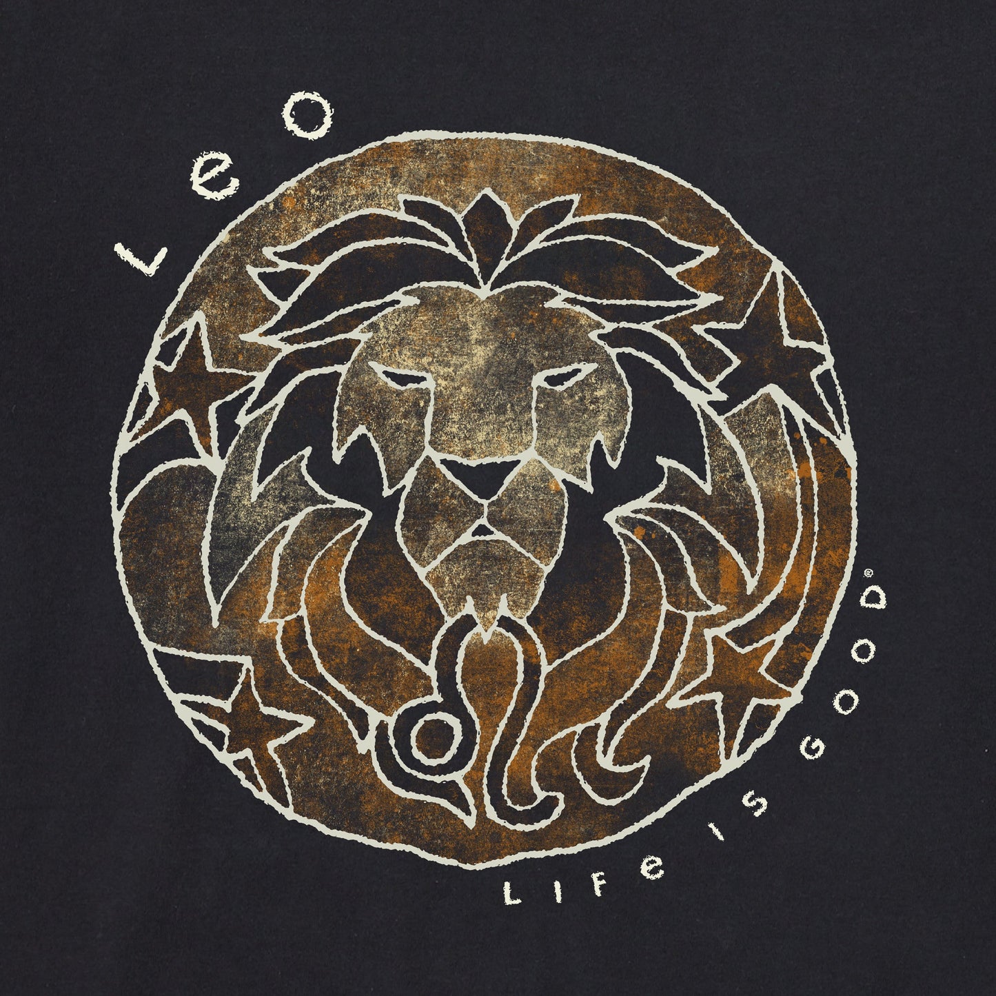 Women's Trippy Leo Short Sleeve Crusher Tee