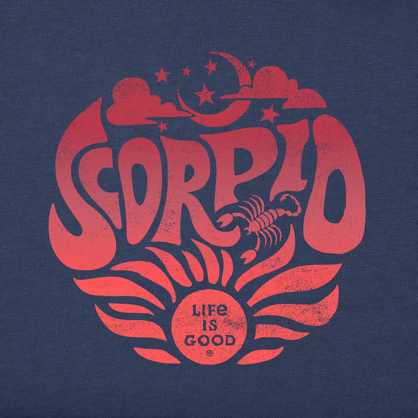 Women's Scorpio Zodiac Vibes Short Sleeve Crusher Tee