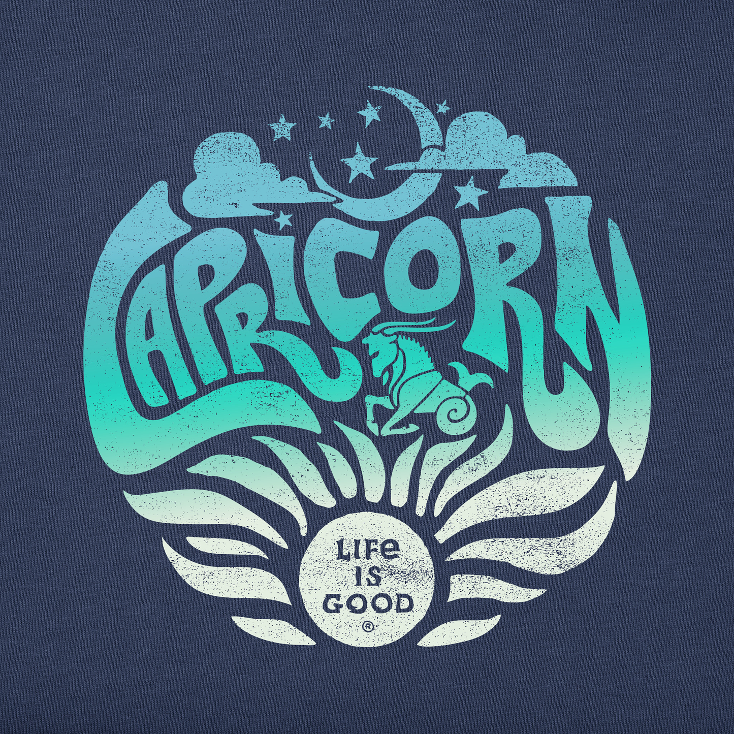 Men's Capricorn Zodiac Vibes Short Sleeve Crusher Tee