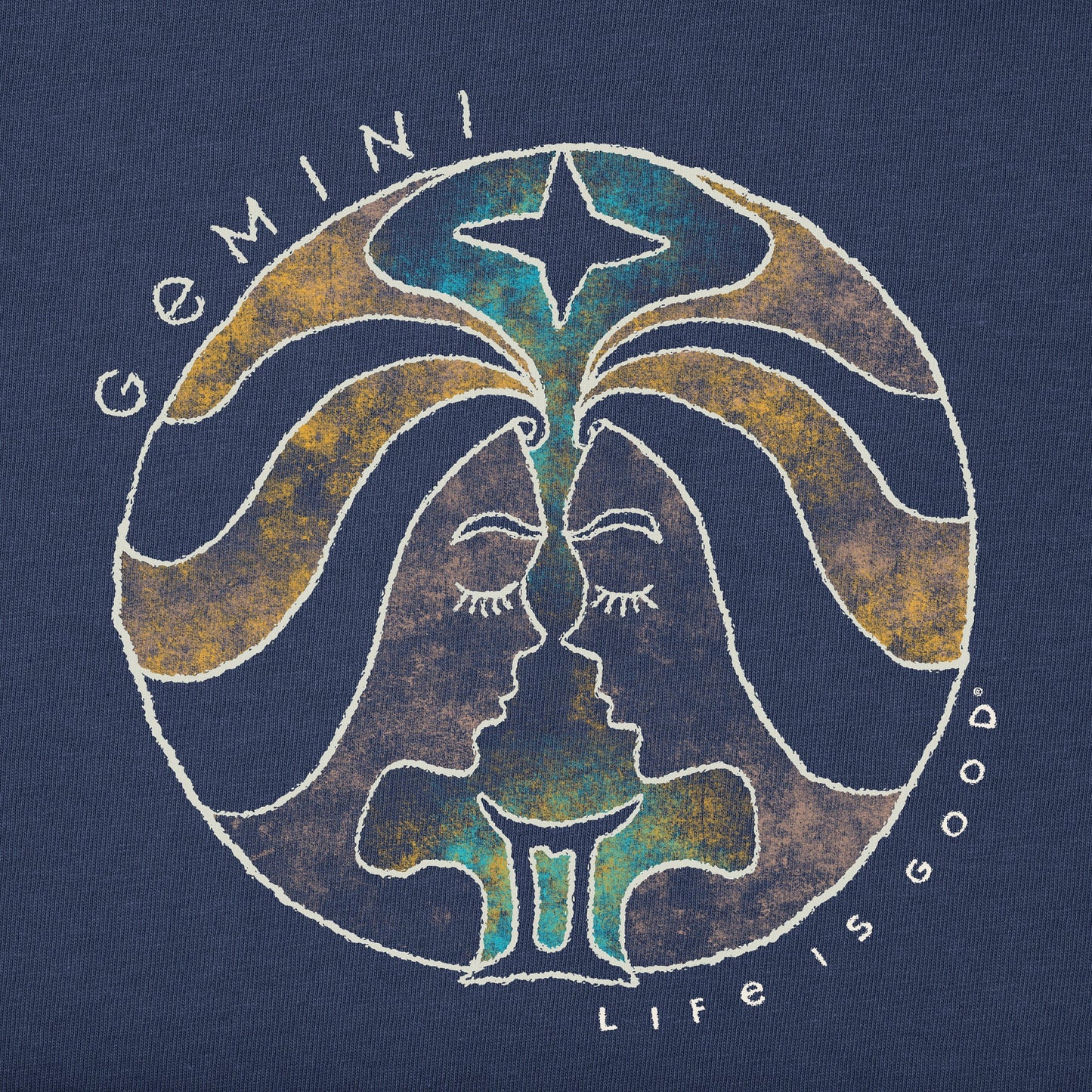 Men's Trippy Gemini Short Sleeve Crusher Tee