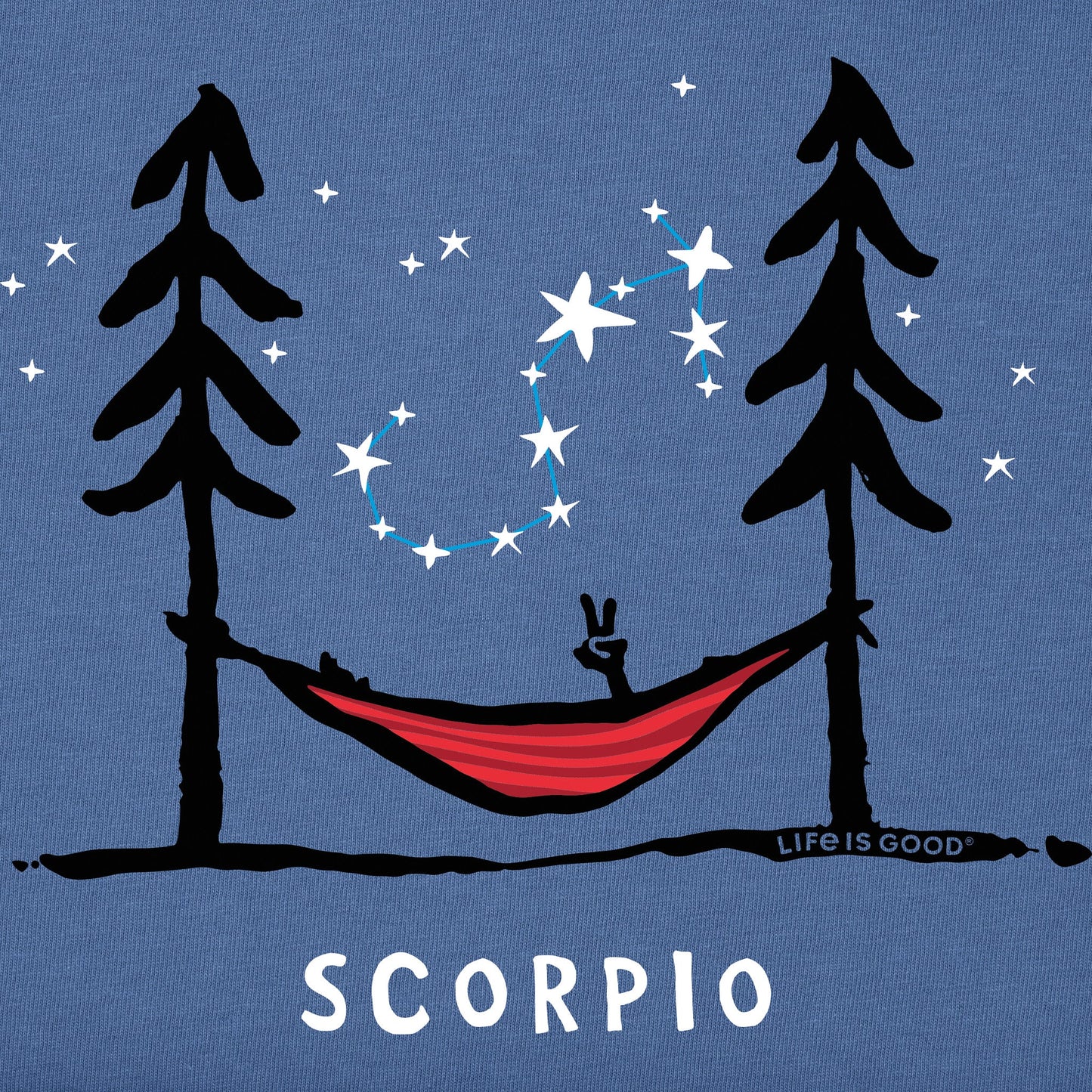 Men's Zodiac Hammock Scorpio Short Sleeve Crusher Tee