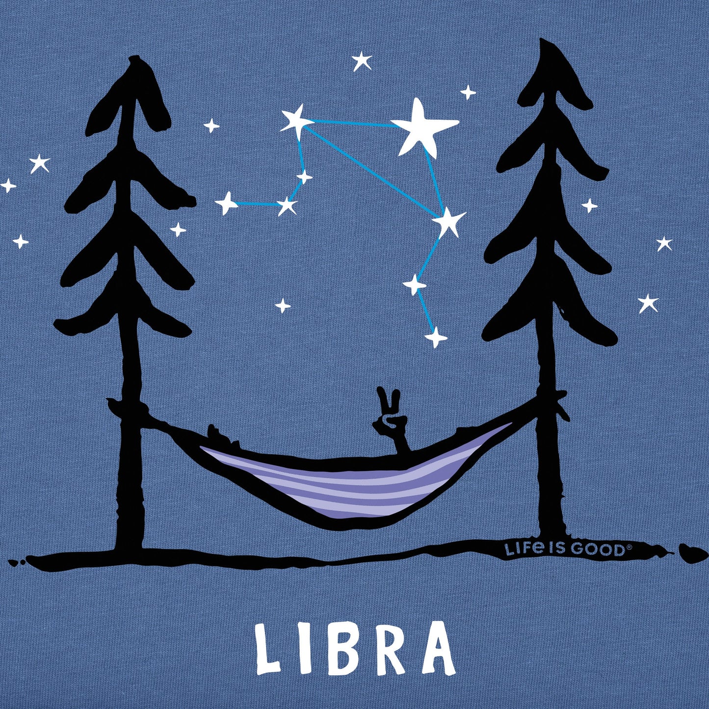 Men's Zodiac Hammock Libra Short Sleeve Crusher Tee