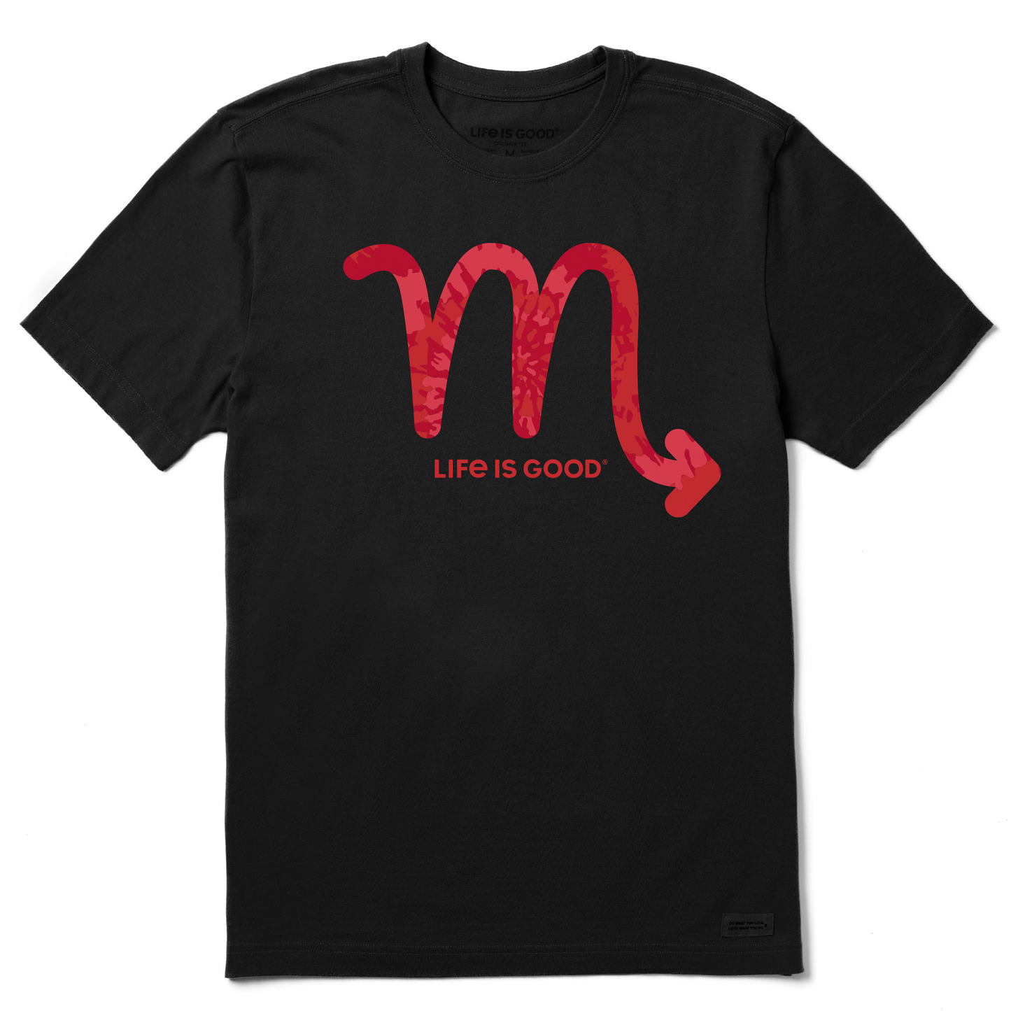 Men's Scorpio Sign Tie Dye Short Sleeve Crusher Tee