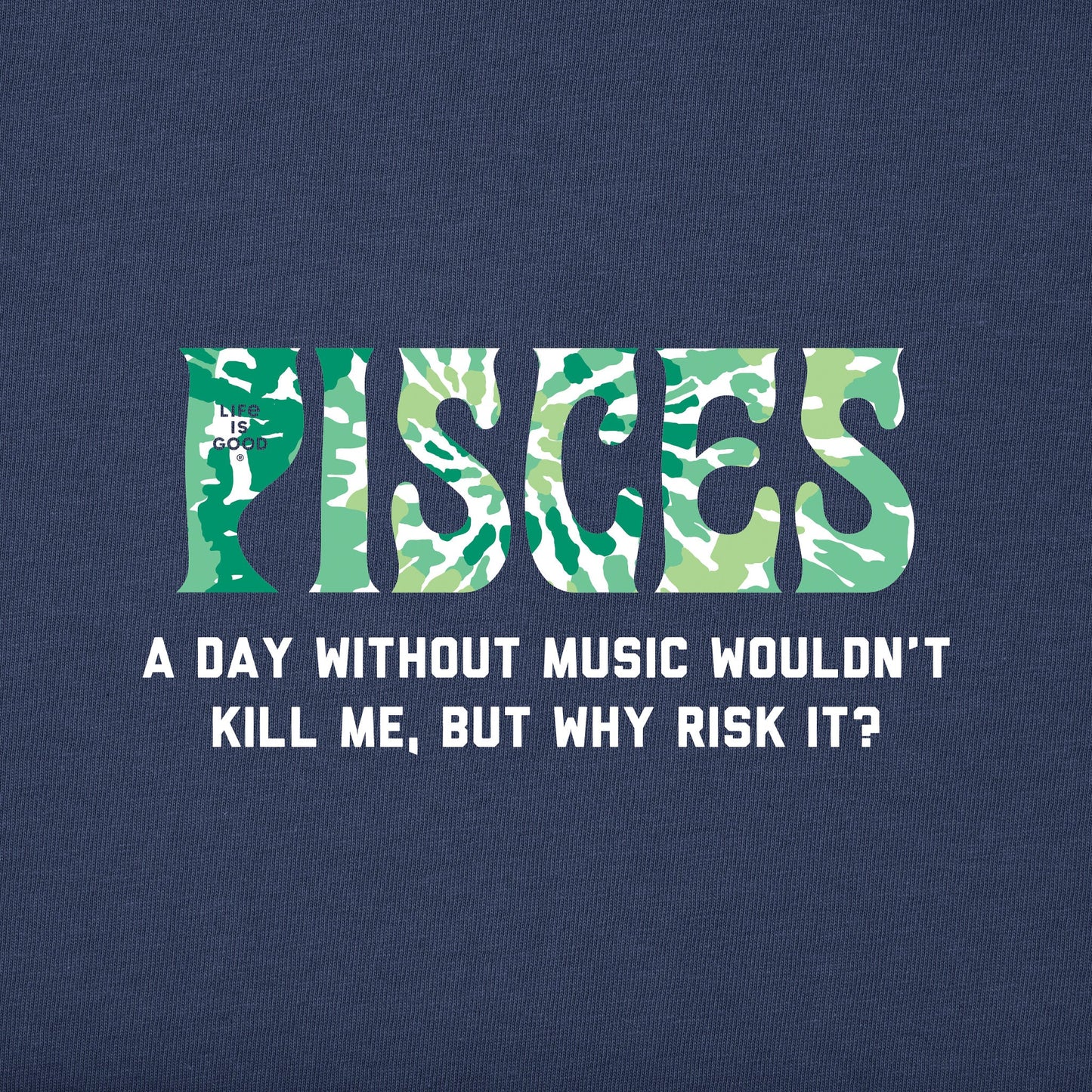 Men's Pisces Tie Dye Short Sleeve Crusher Tee