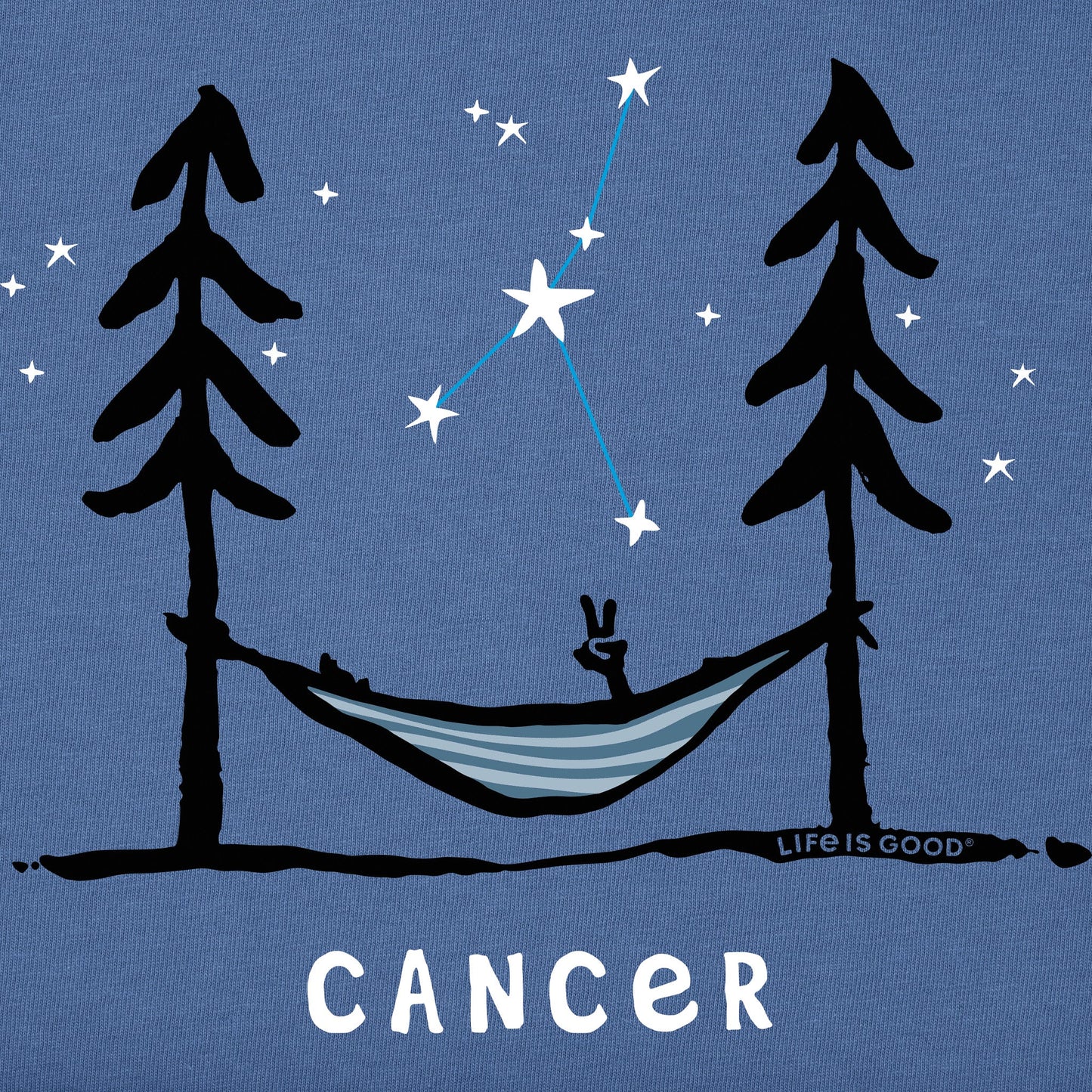 Women's Zodiac Hammock Cancer Short Sleeve Crusher Tee