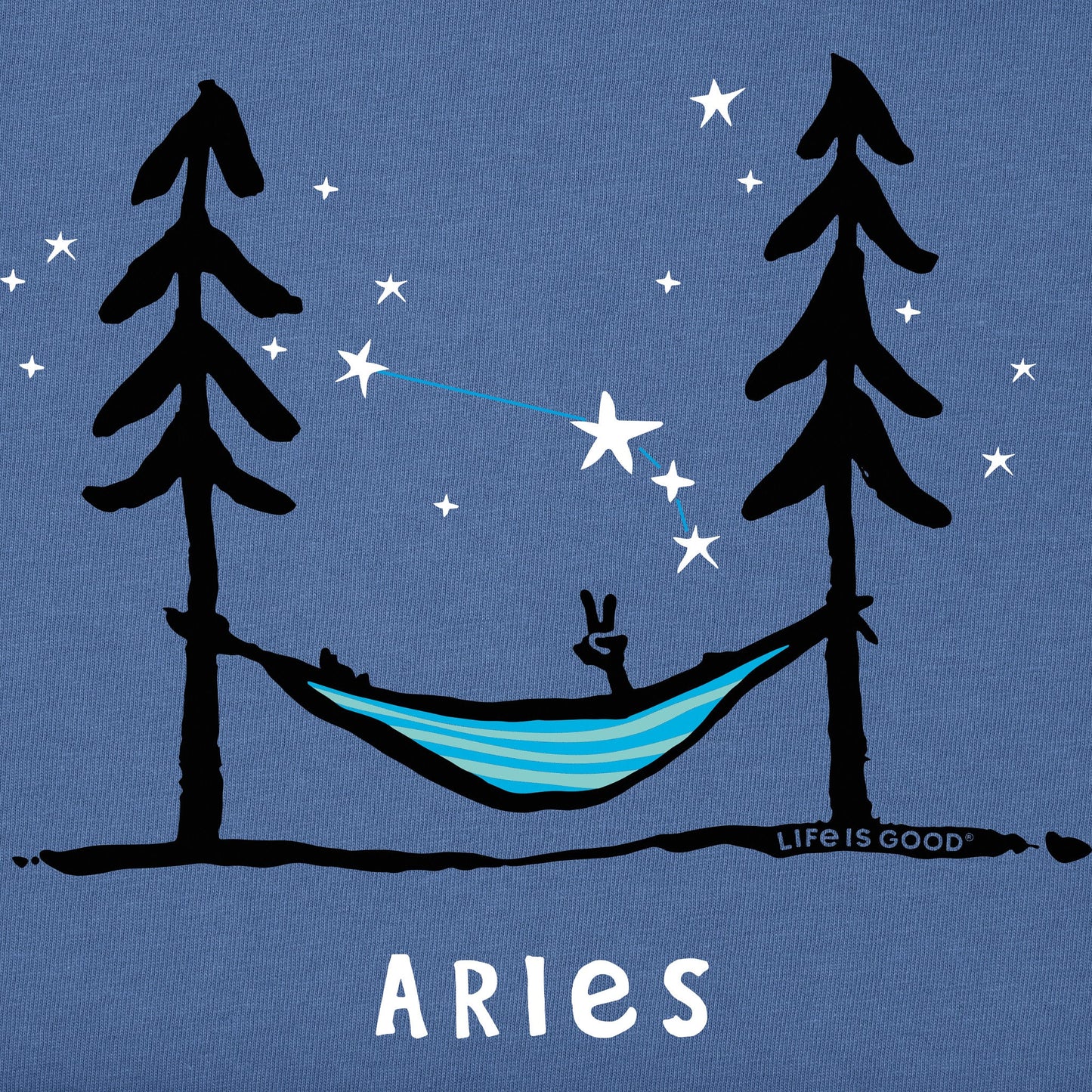 Women's Zodiac Hammock Aries Short Sleeve Crusher Tee