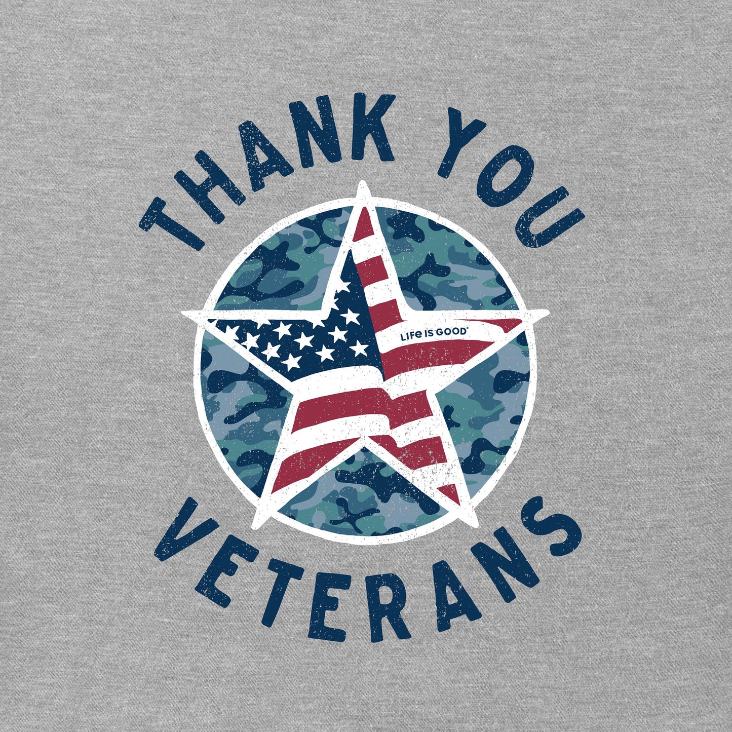 Women's Thank You Veterans Star Short Sleeve Crusher Tee