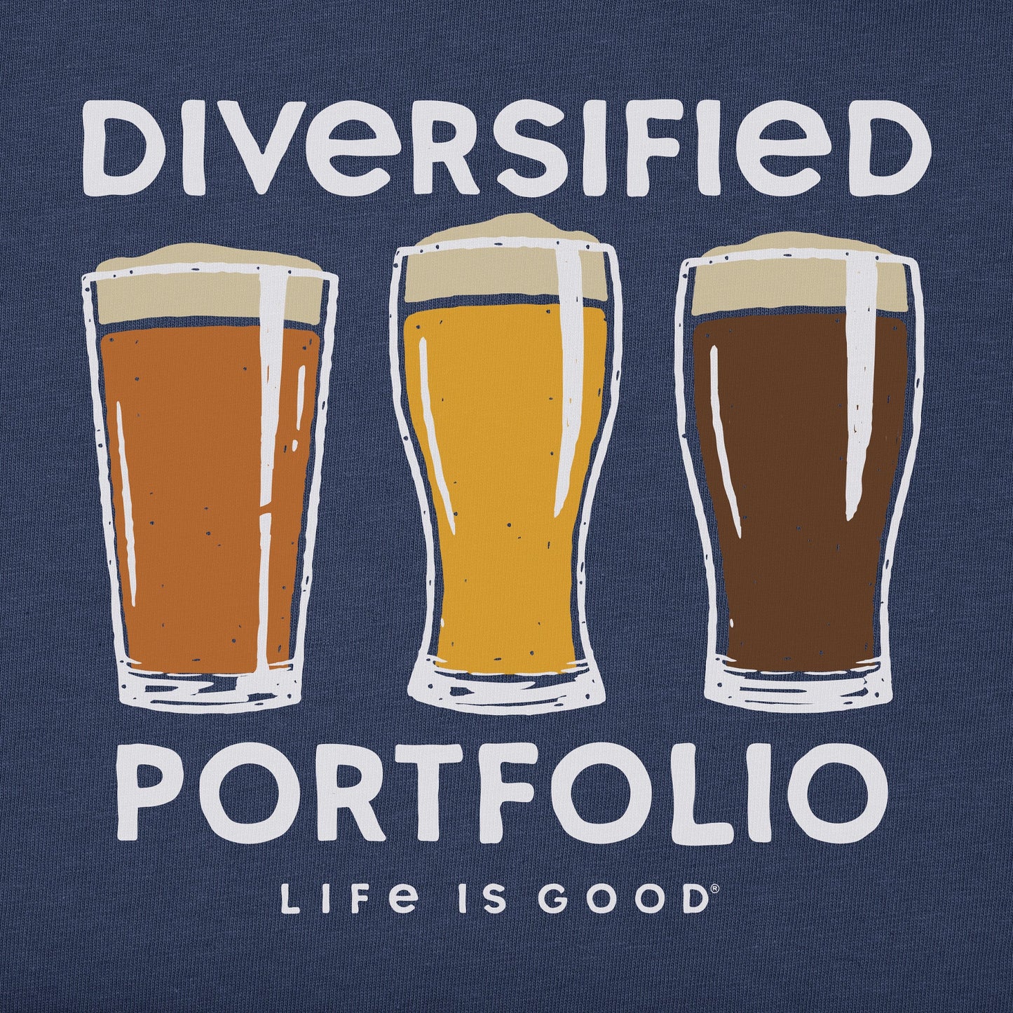 Men's Diversified Portfolio Beer Long Sleeve Crusher Tee