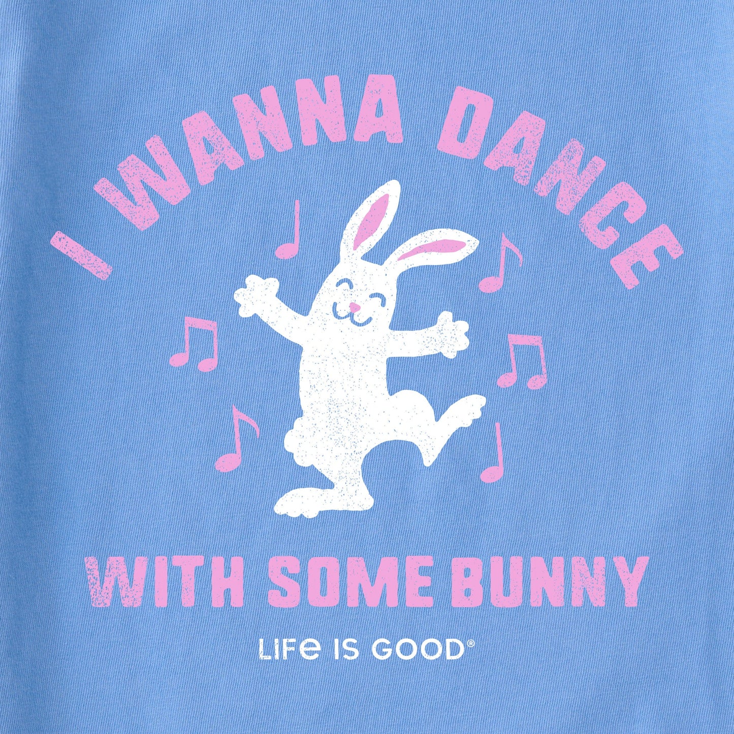 Kids I Wanna Dance with Some Bunny Short Sleeve Crusher Tee