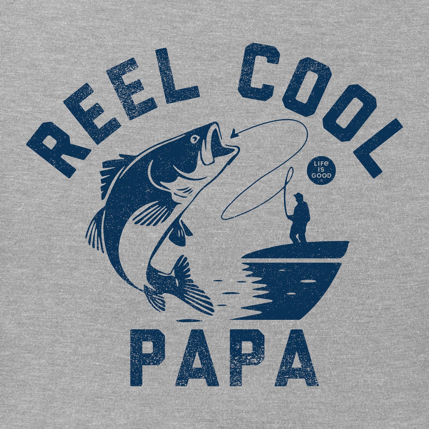 Men's Reel Cool Papa Fishing Short Sleeve Crusher Tee