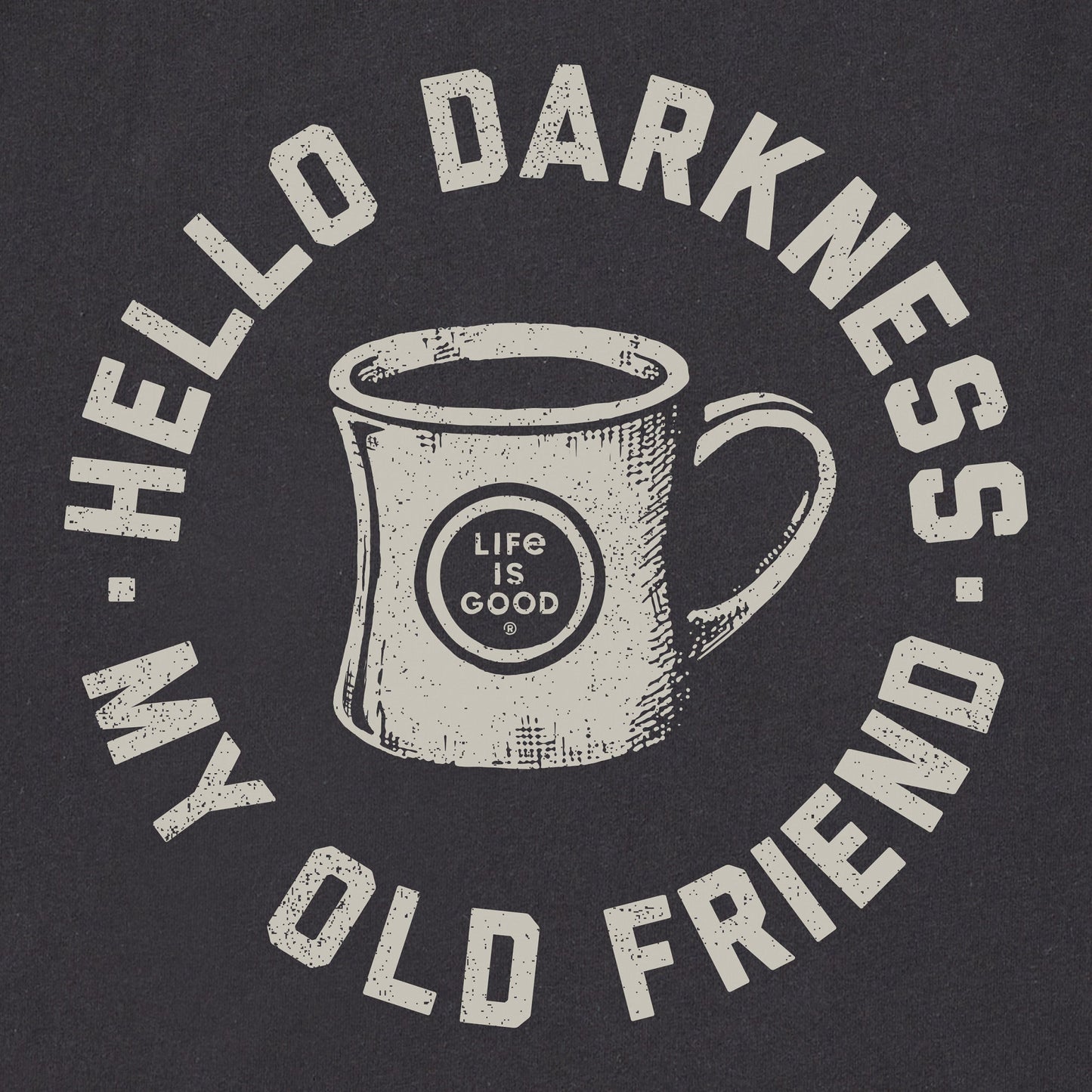 Men's Hello Darkness My Old Friend Simply True Fleece Hoodie