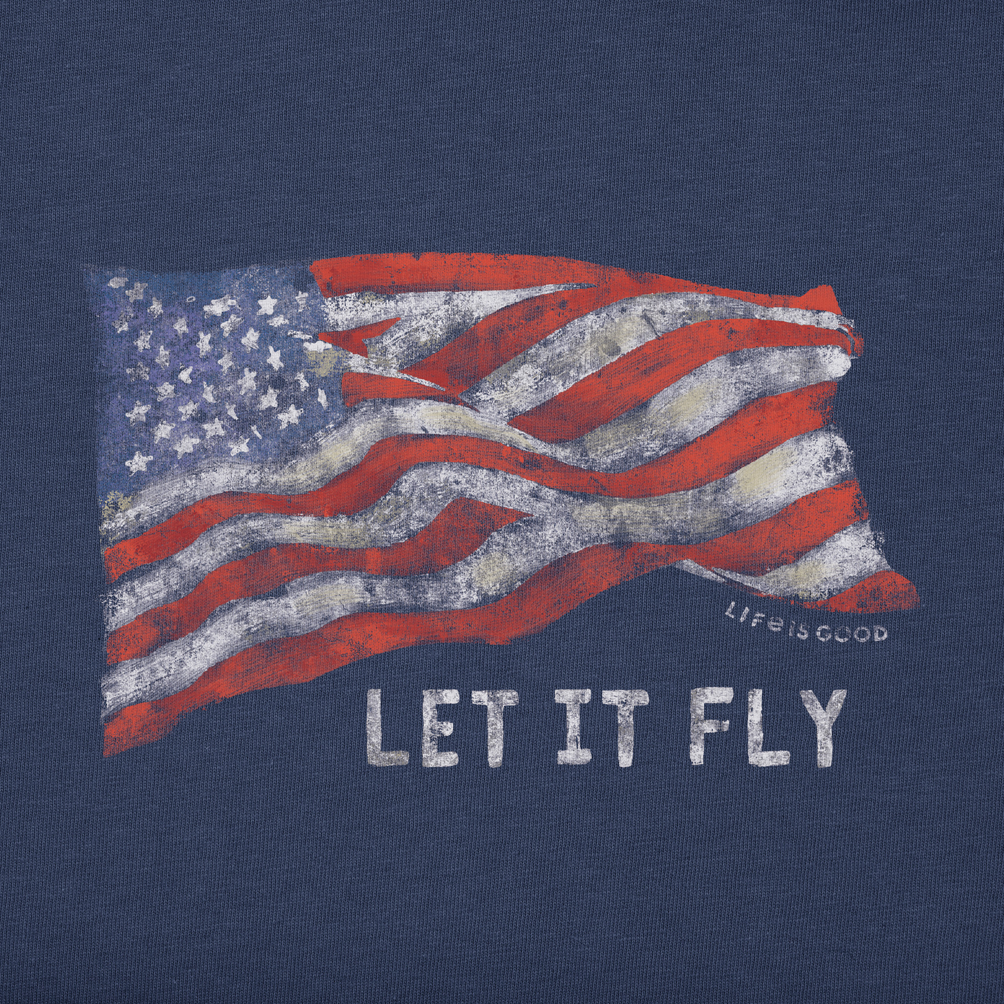Men's Let It Fly Flag Short Sleeve Crusher Tee