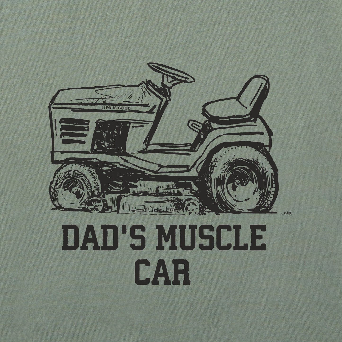 Men's Dad's Muscle Car Short Sleeve Crusher Tee