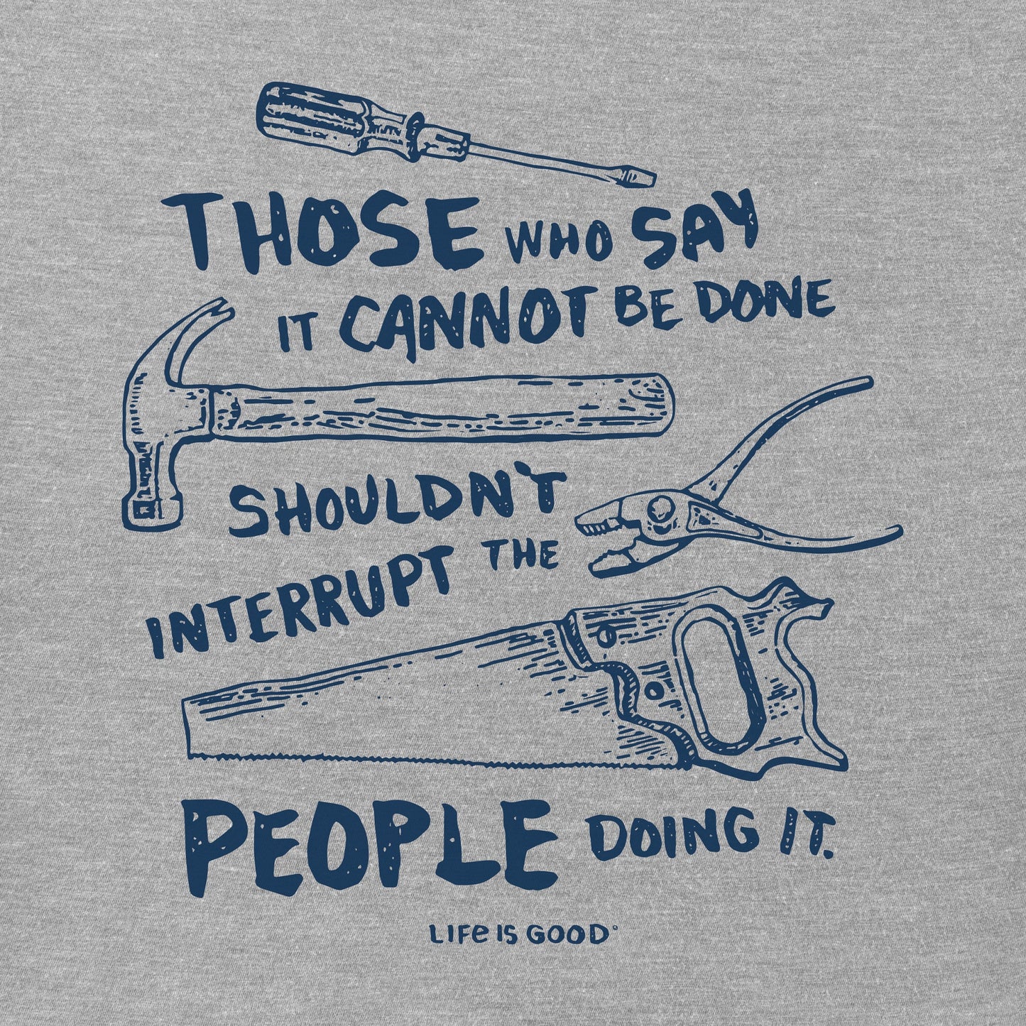 Men's Don't Interrupt - Tools Short Sleeve Crusher Tee