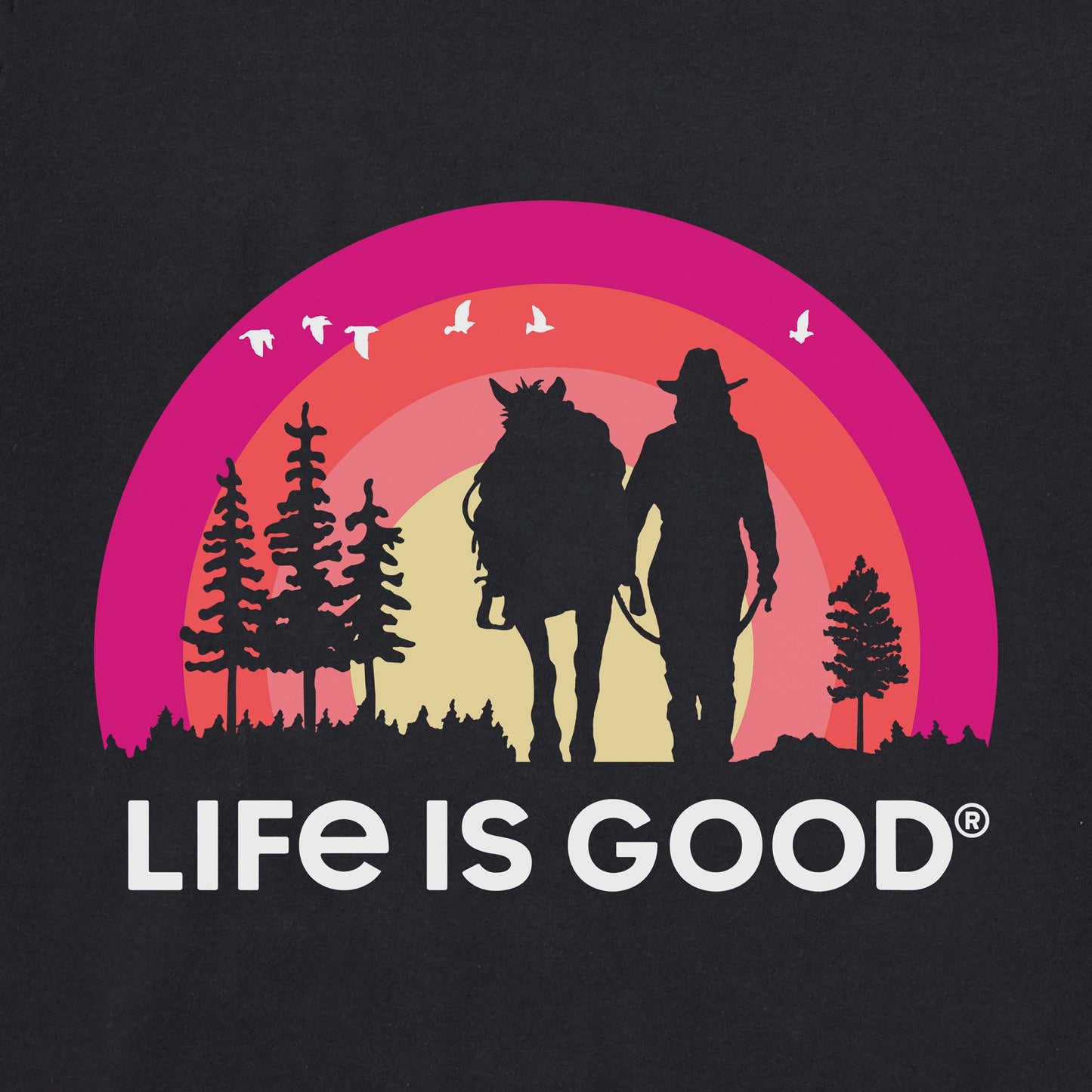 Women's Sundown Horse Walk Short Sleeve Crusher Tee