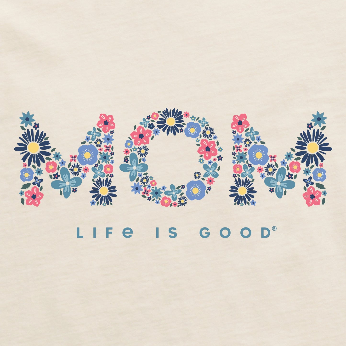 Women's Wildflower Mom Short Sleeve Crusher Vee