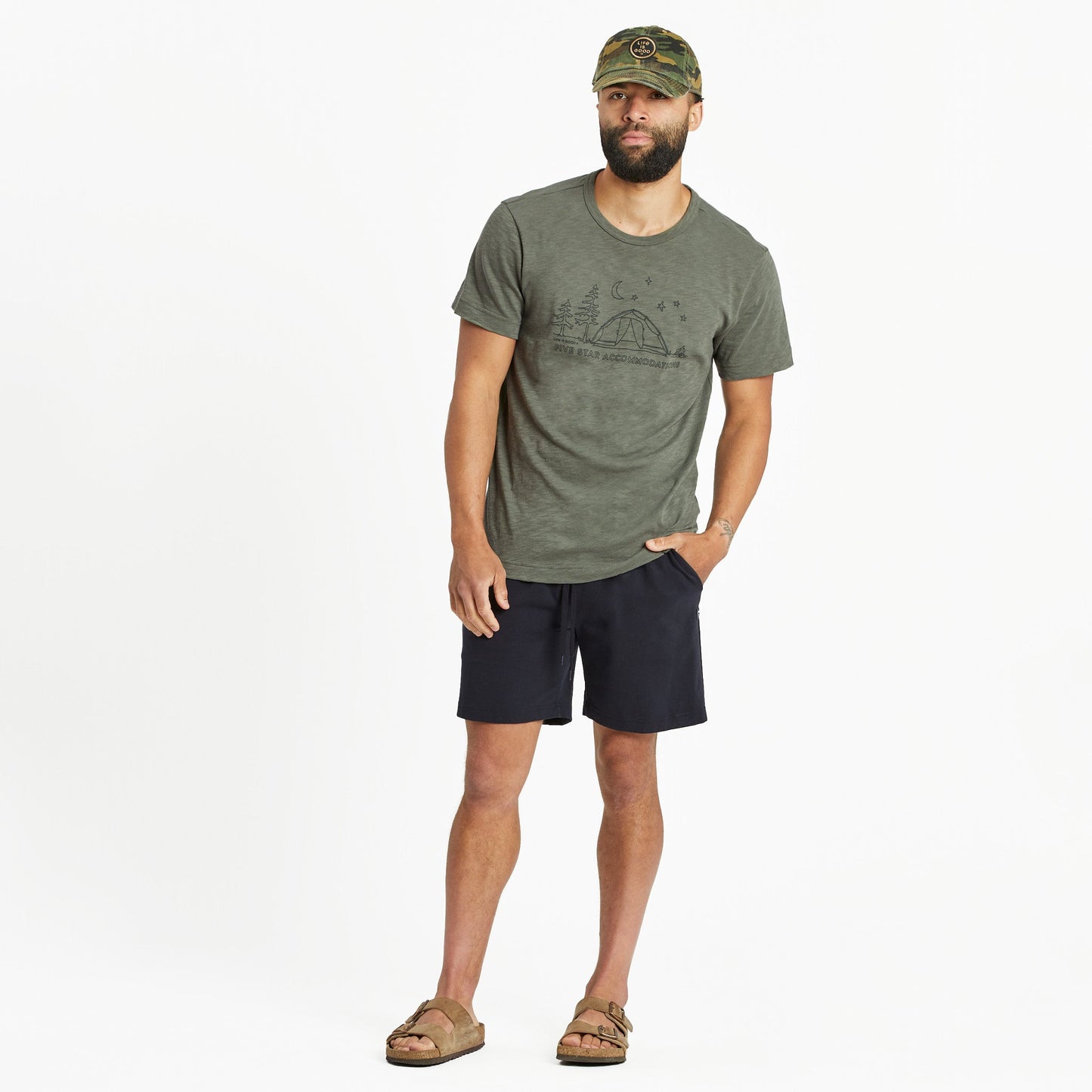 Men's Five Star Camp Textured Slub Tee