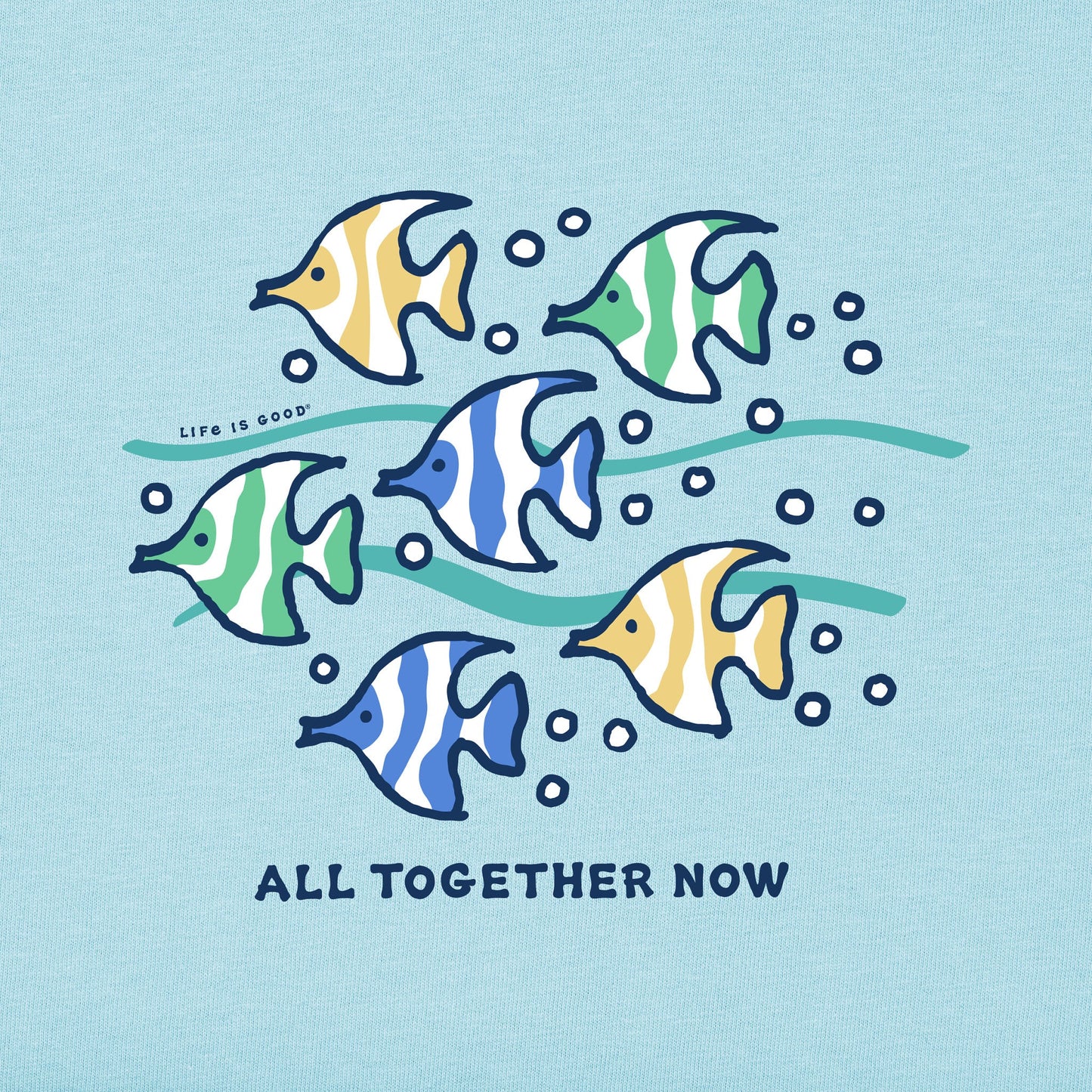 Kids All Together Now Fish Short Sleeve Crusher Tee