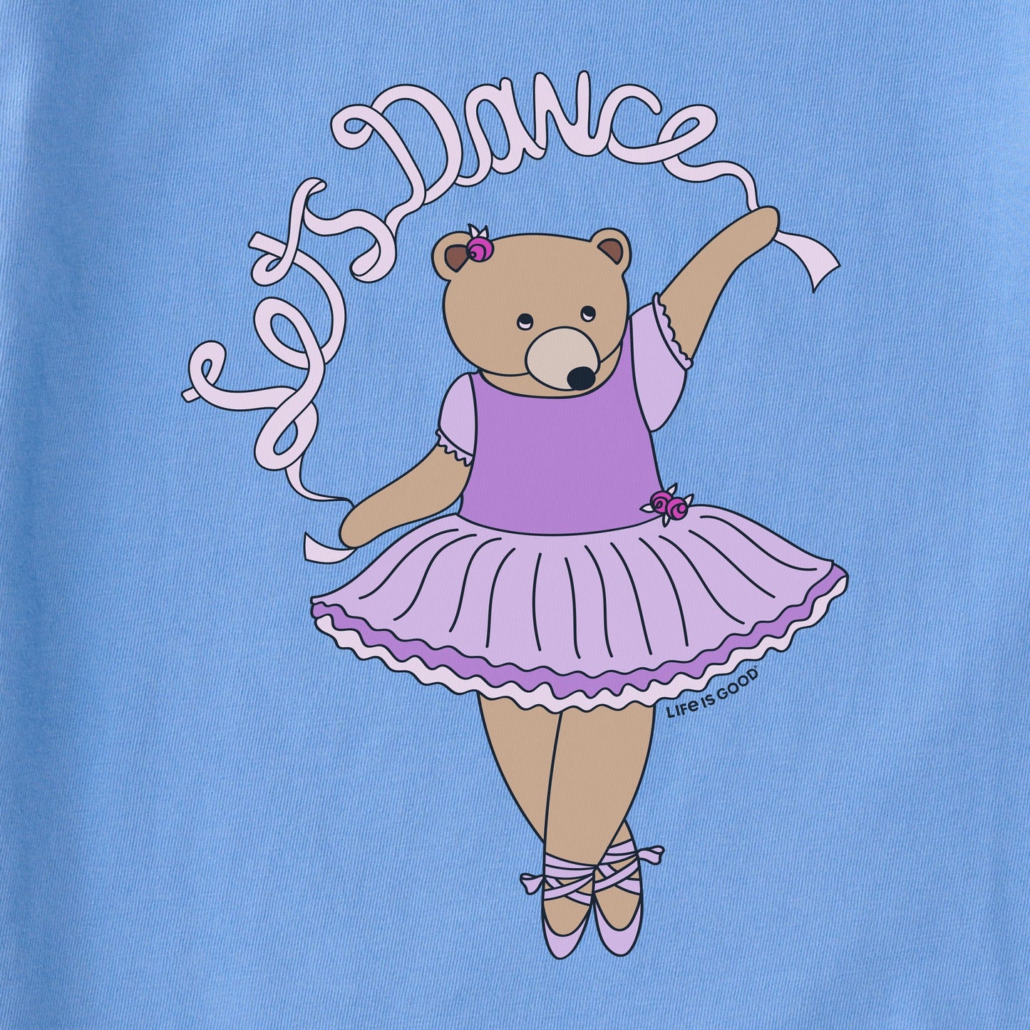 Kids Lets Dance Ballet Bear Short Sleeve Crusher Tee