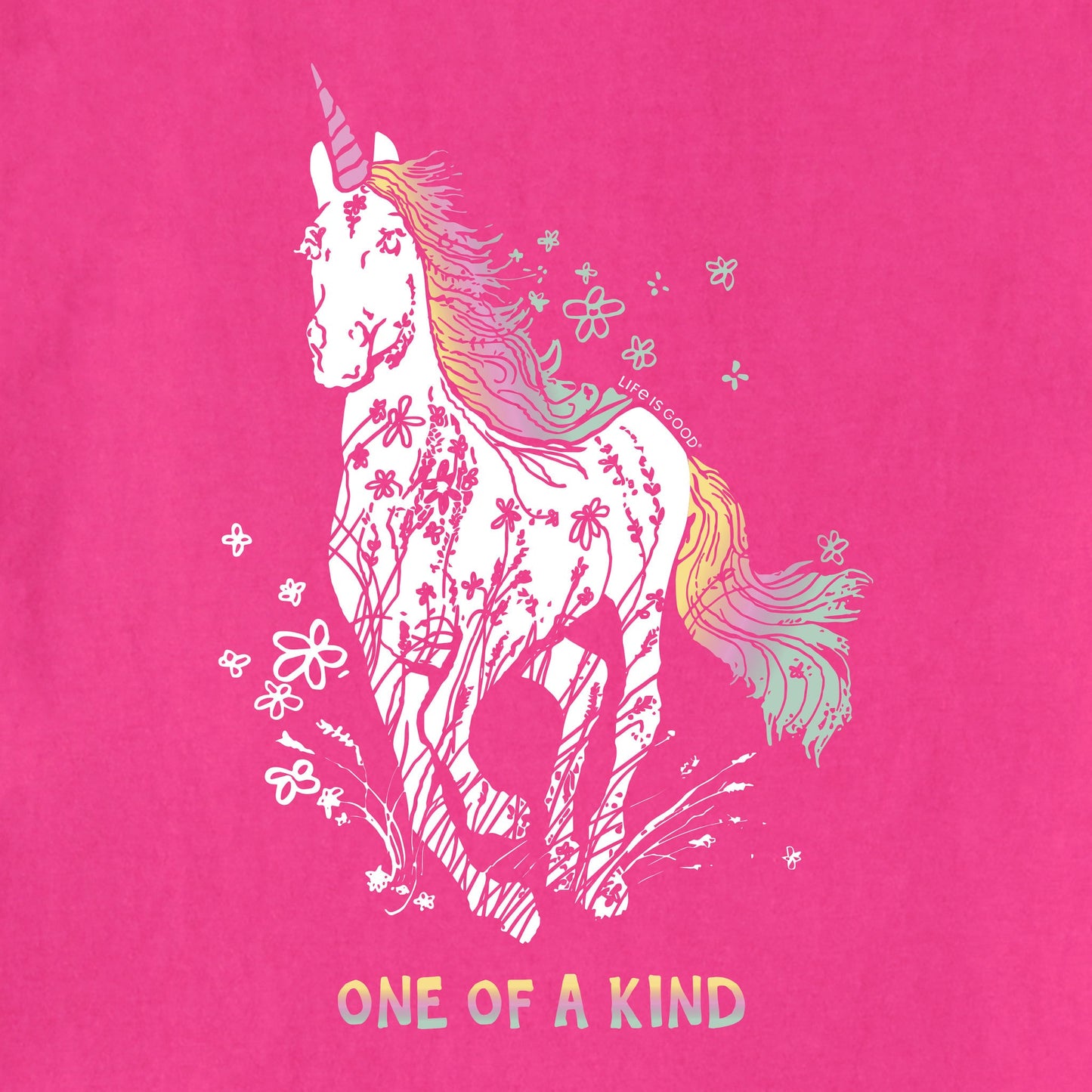 Kids Unique Unicorn Short Sleeve Crusher Tee