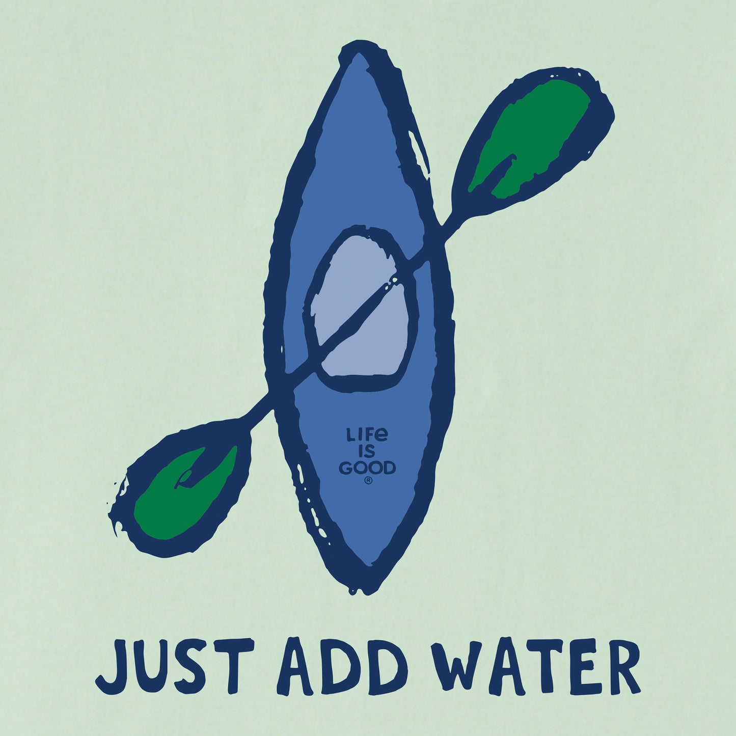 Kids Just Add Water Kayak Short Sleeve Crusher Tee