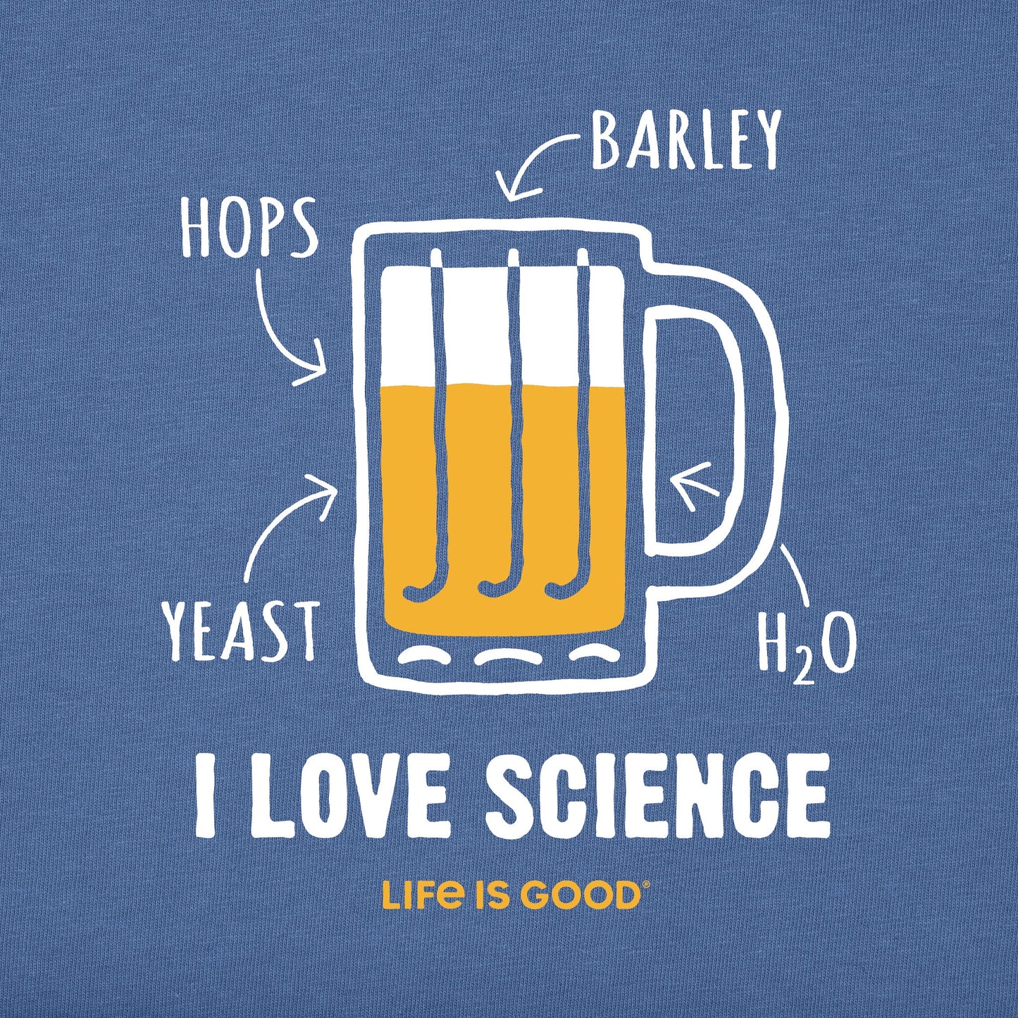 Men's I Love Science Beer Short Sleeve Tee
