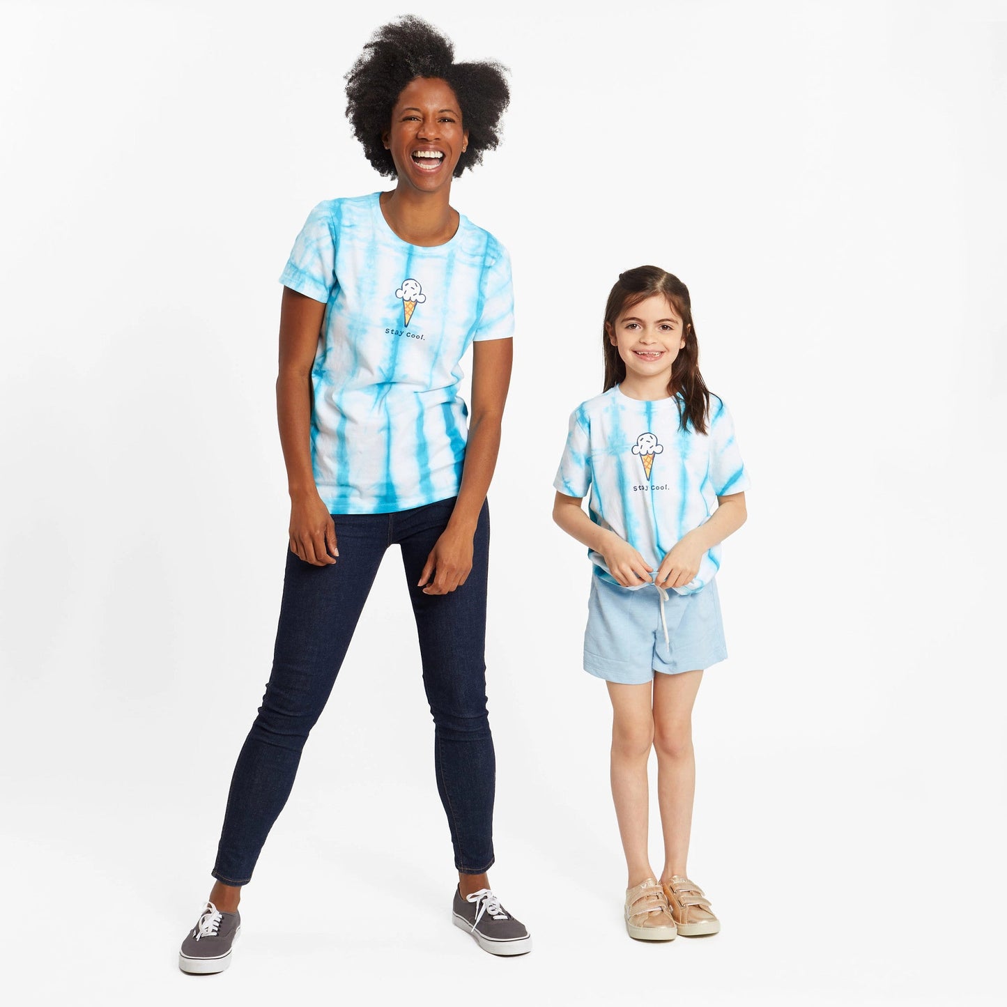 Kids Tie Dye Stay Cool Cone Short Sleeve Crusher Tee