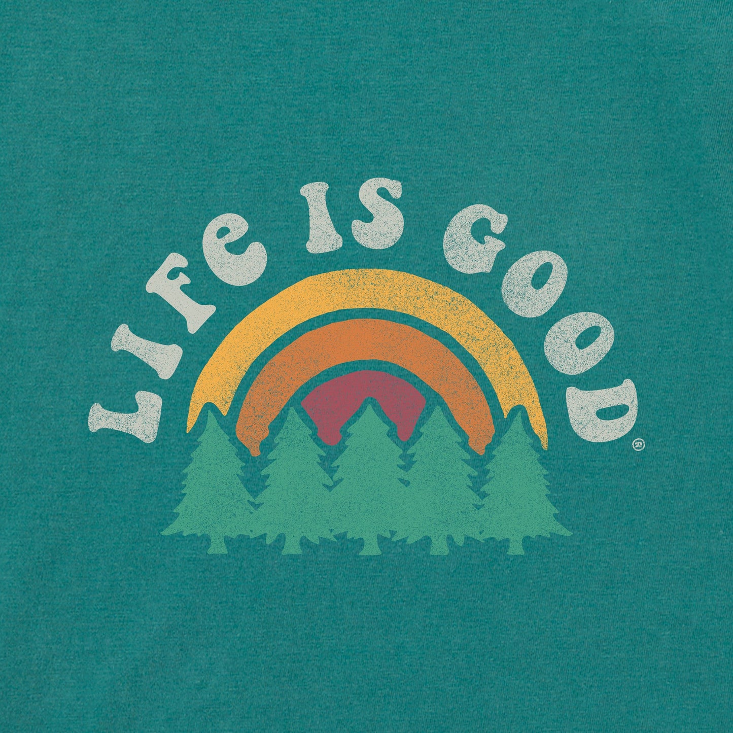 Men's Rainbow Forest Short Sleeve Crusher Tee