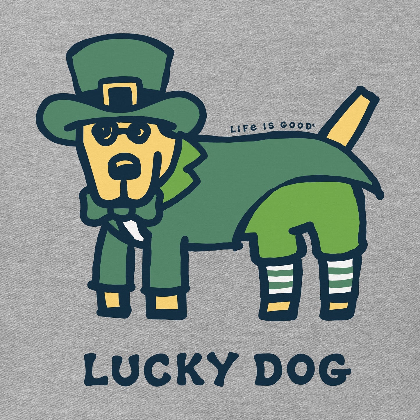 Men's Rocket Lucky Leprechaun Short Sleeve Crusher Tee