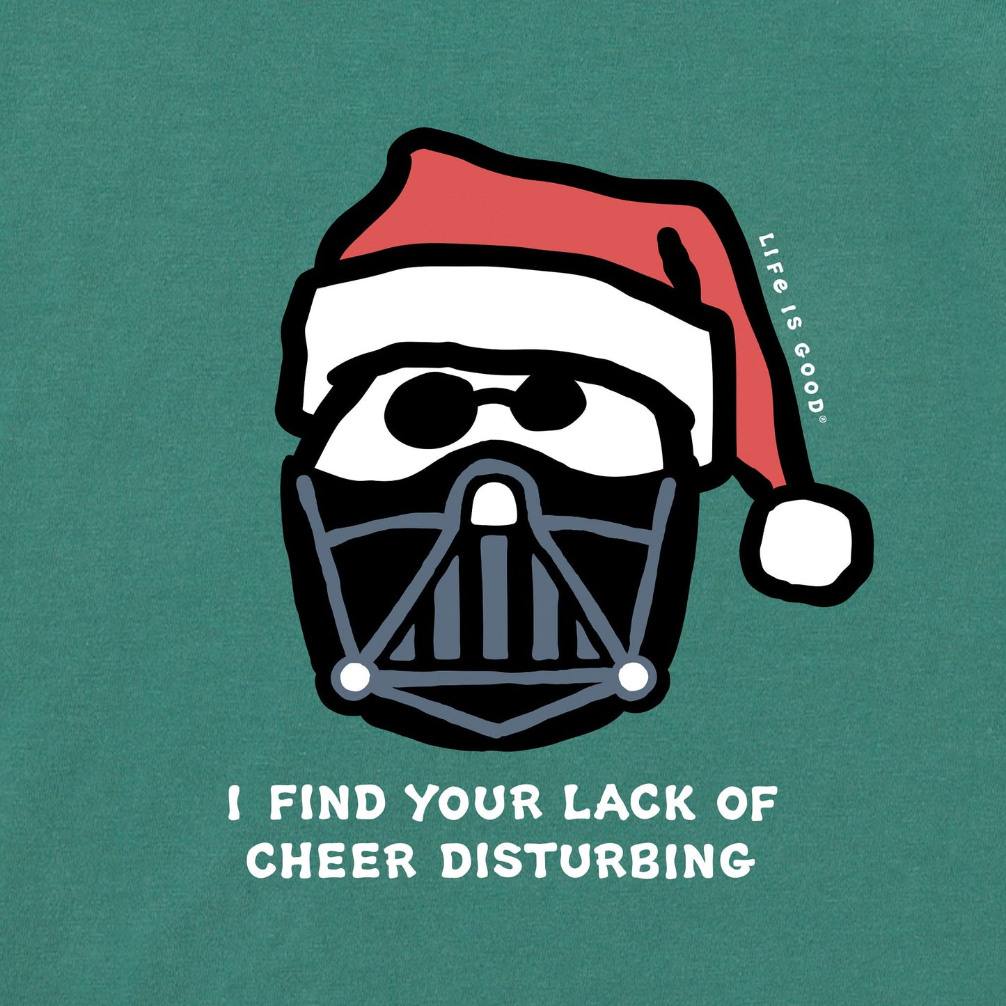 Men's Santa's Dark Side Short Sleeve Crusher Tee
