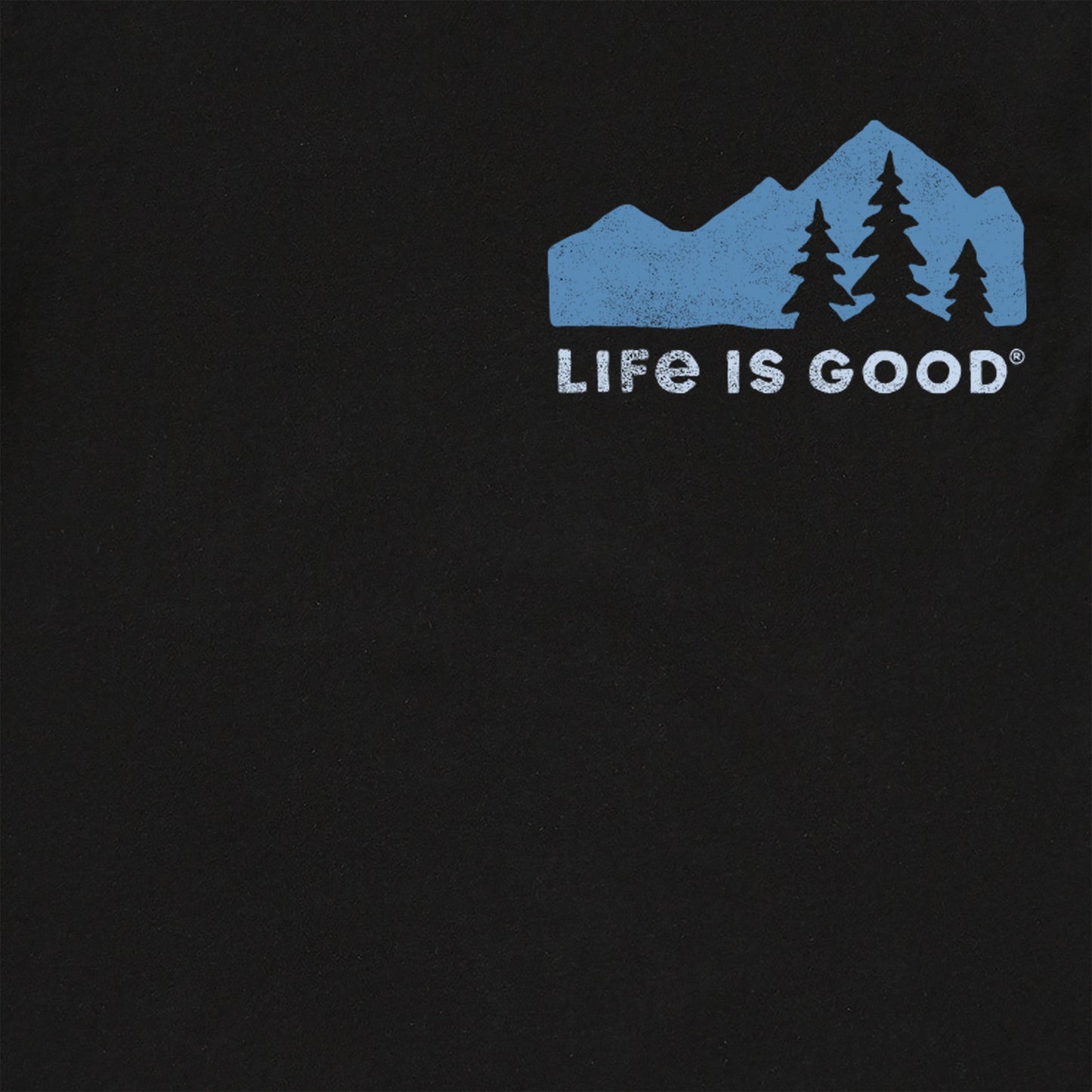 Men's Mountain Silhouette Long Sleeve Crusher Tee