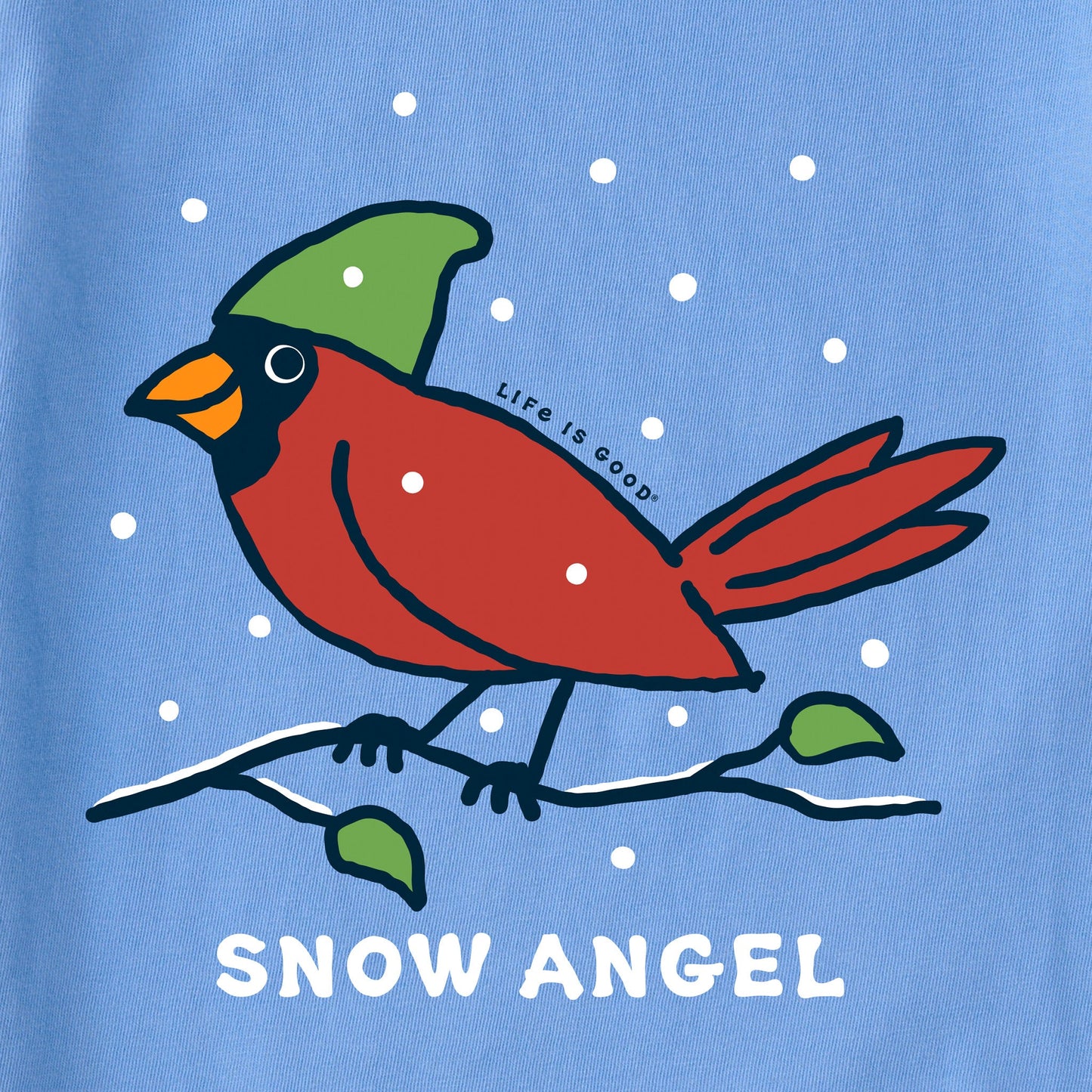 Women's Cardinal Snow Angel Long Sleeve Crusher Vee