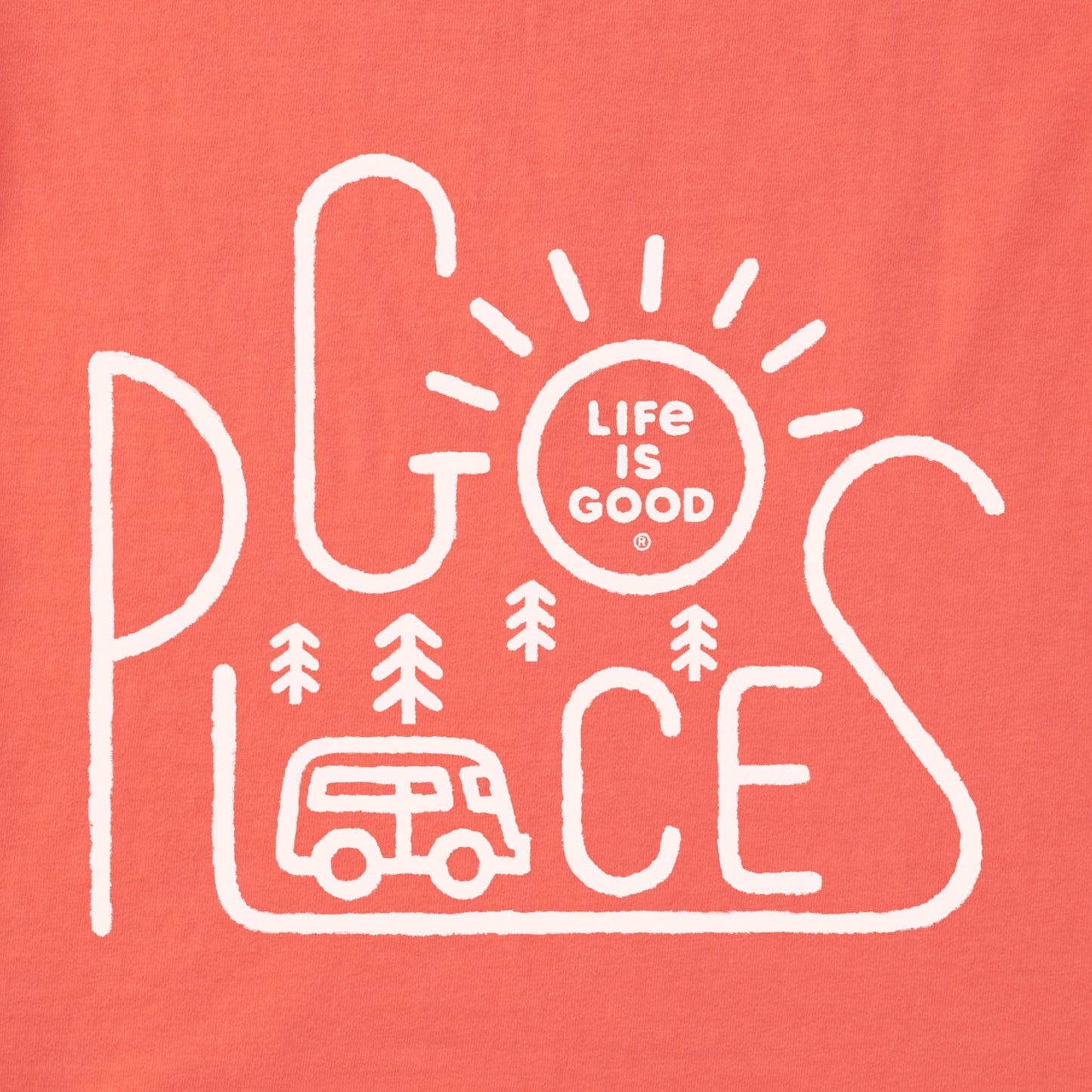 Women's Go Places Sunny Van Short Sleeve Tee