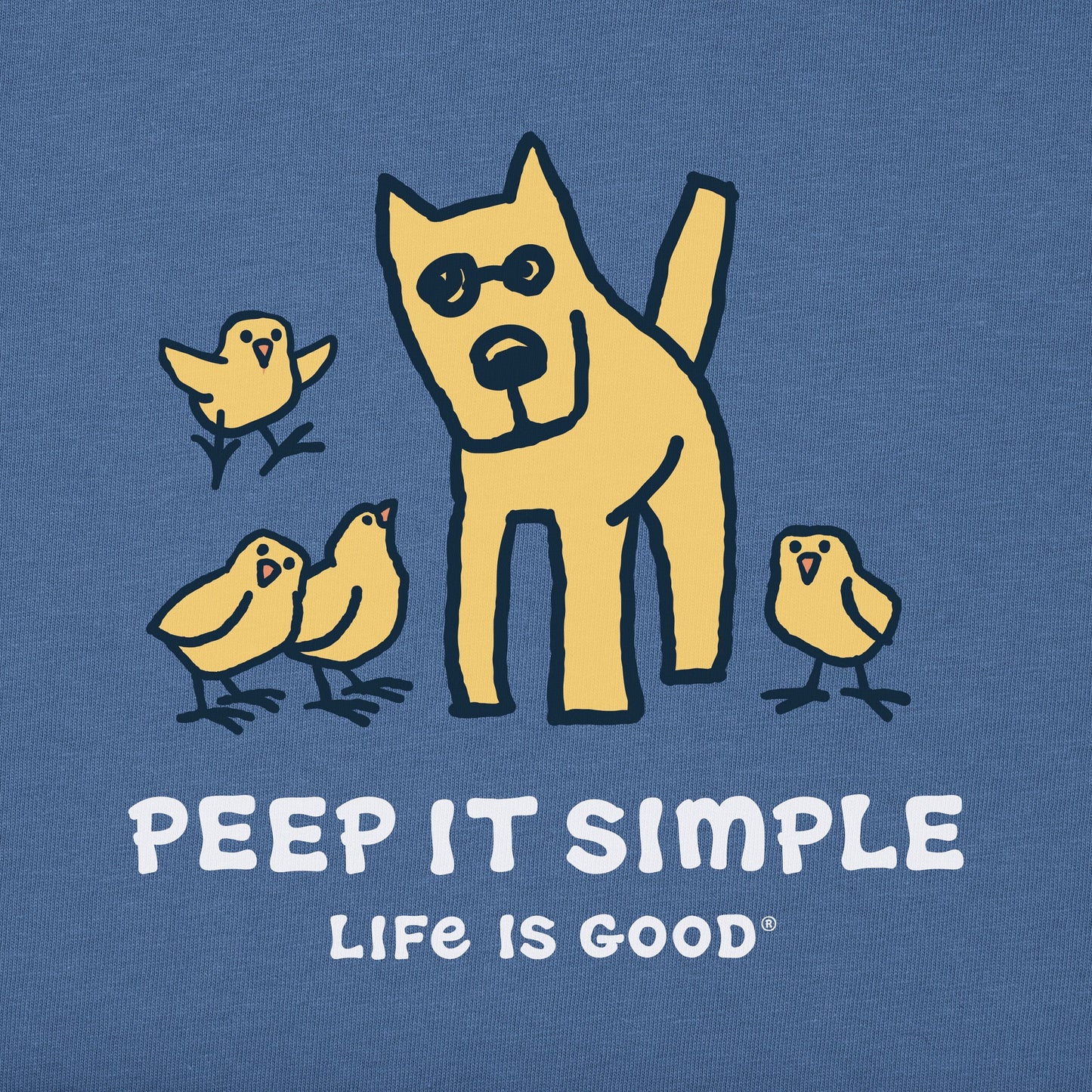 Men's Peep it Simple Short Sleeve Crusher Tee