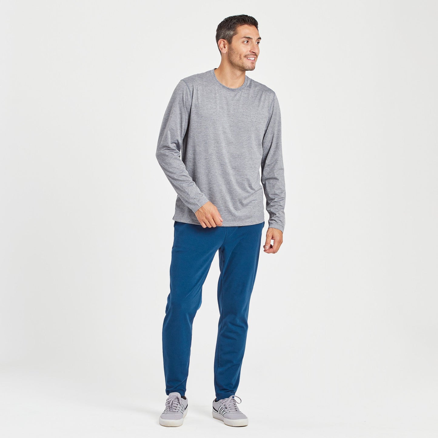 Men's Solid Long Sleeve Active Tee