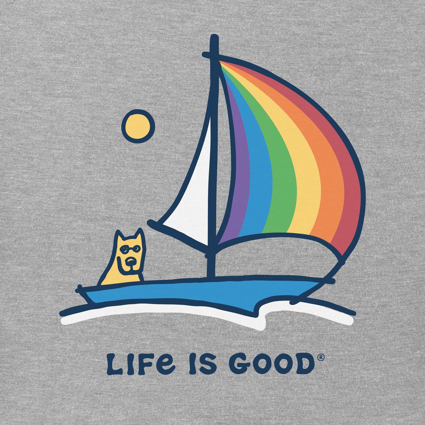 Women's Rocket Pride Sailboat Short Sleeve Crusher Tee