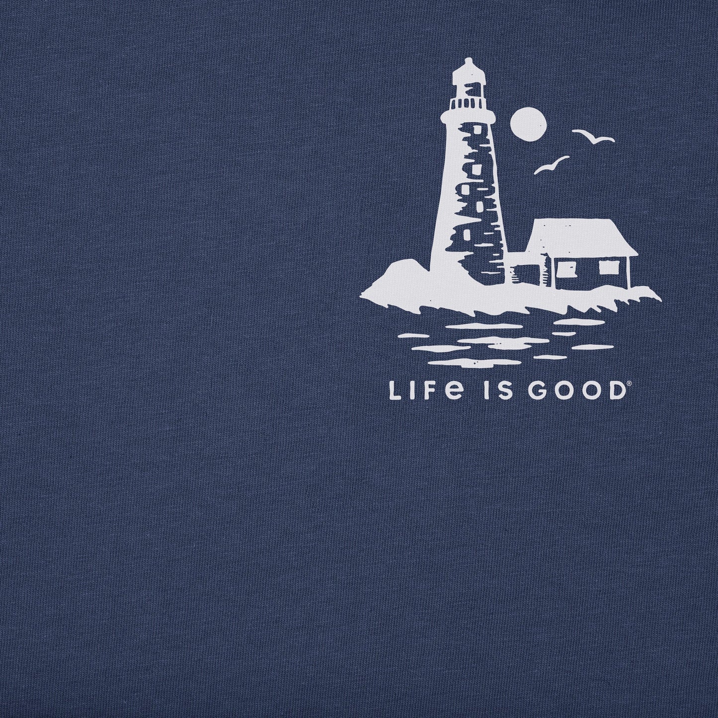 Men's Lighthouse Sea Short Sleeve Crusher Tee
