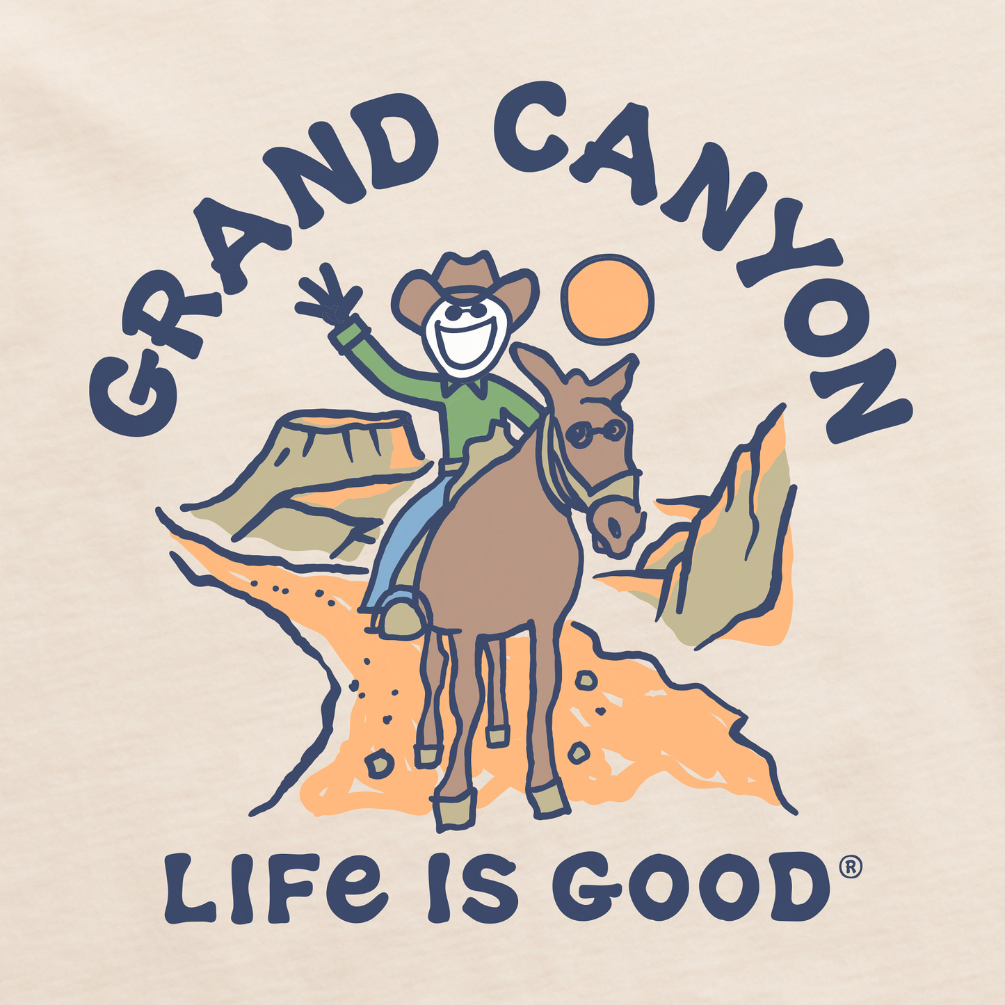 Men's Grand Canyon Jake Mule Ride Short Sleeve Crusher Tee