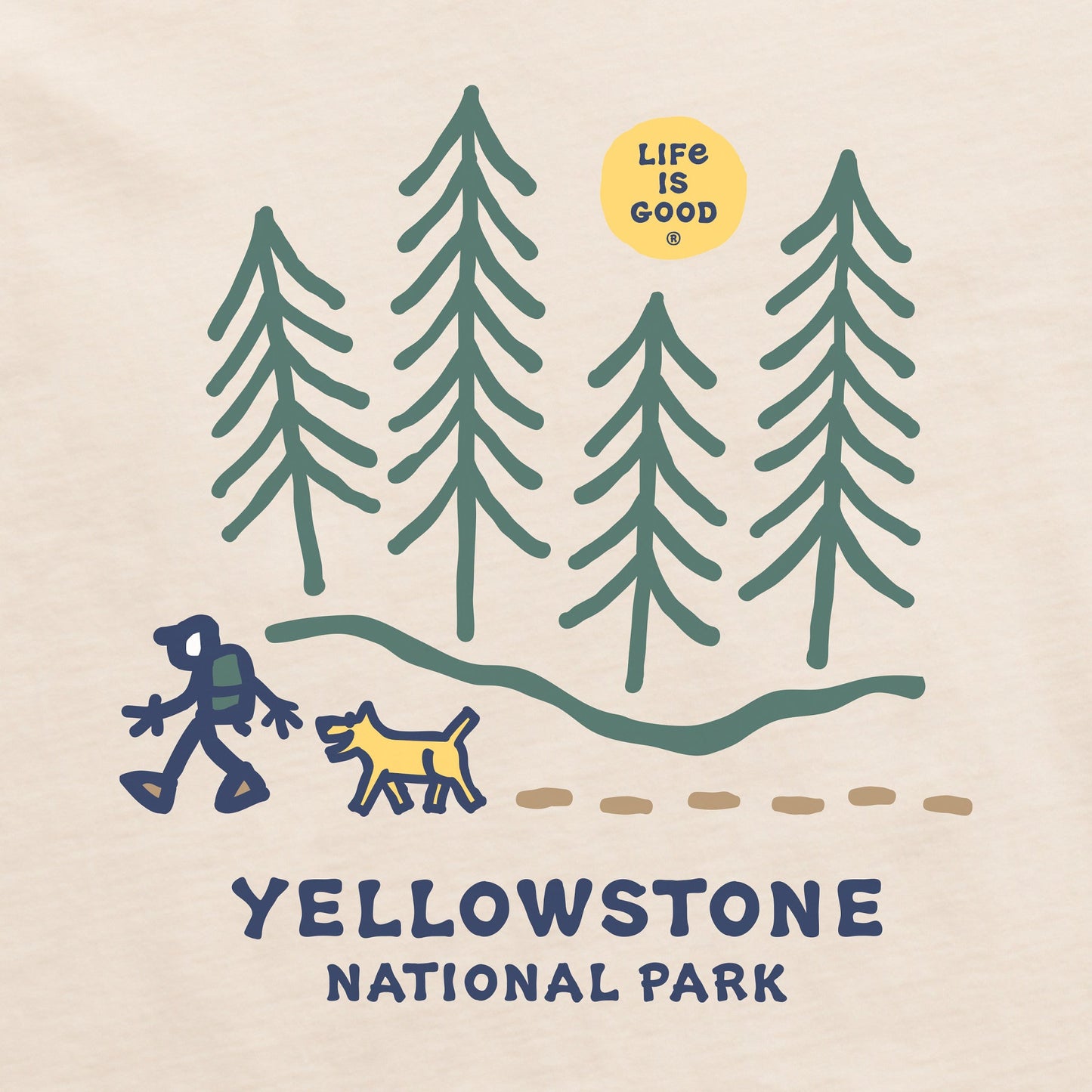 Men's Jake Yellowstone Hike Short Sleeve Crusher Tee