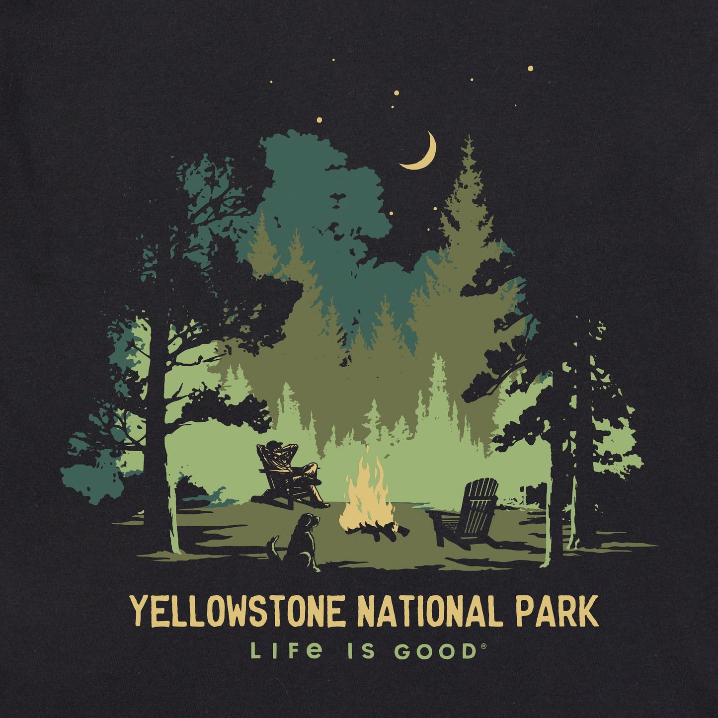 Men's Yellowstone Campfire Short Sleeve Crusher Tee