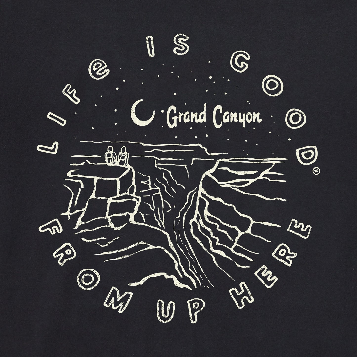 Men's Grand Canyon From Up Here Short Sleeve Crusher Tee