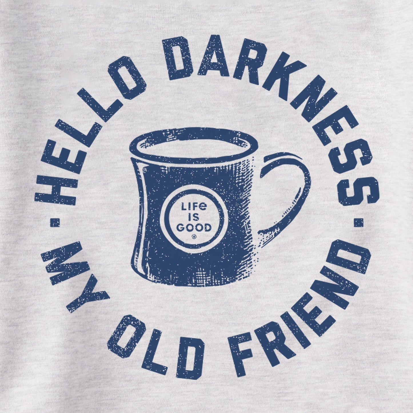 Women's Hello Darkness My Old Friend Simply True Fleece Crew