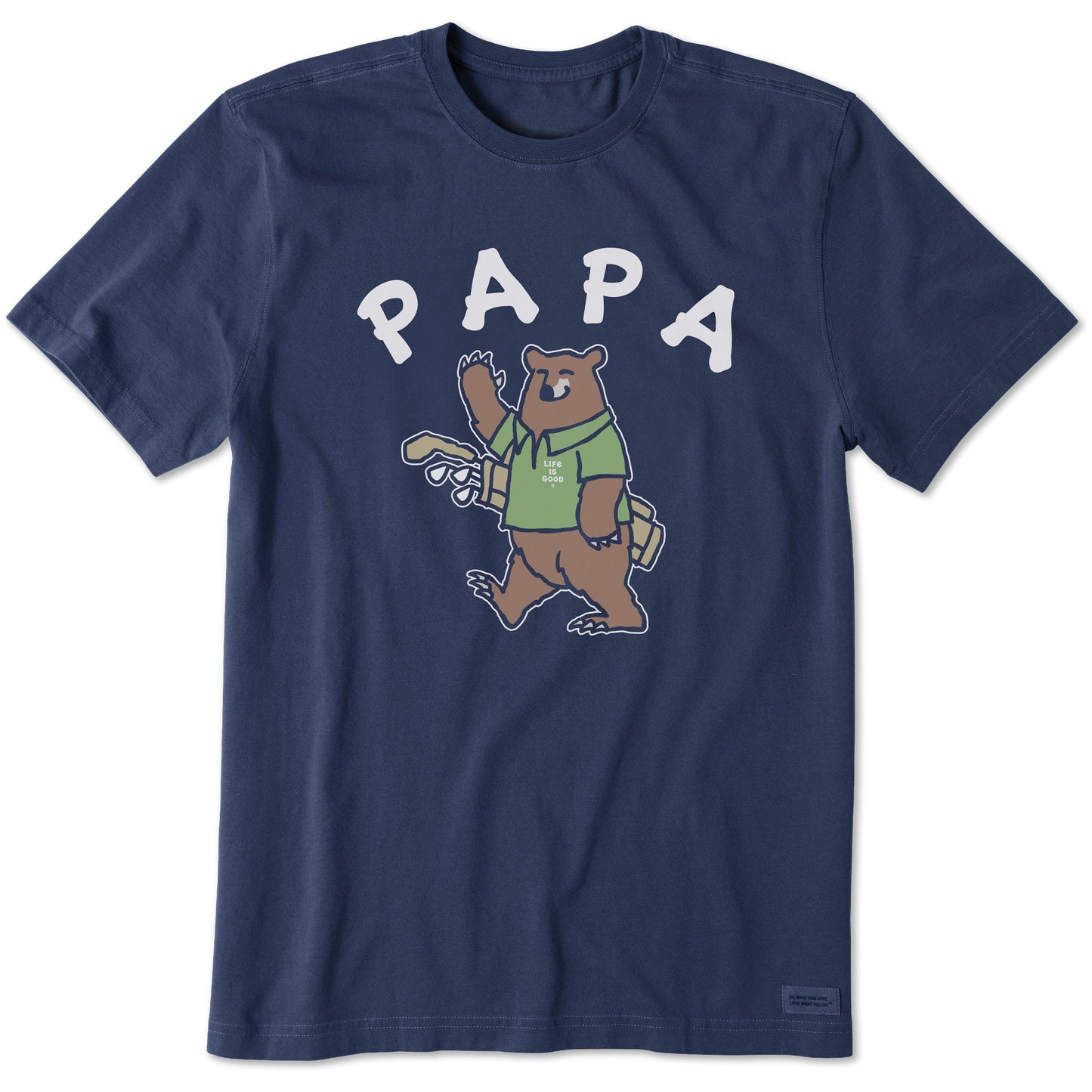 Men's Papa Bear Golfer Short Sleeve Crusher Tee
