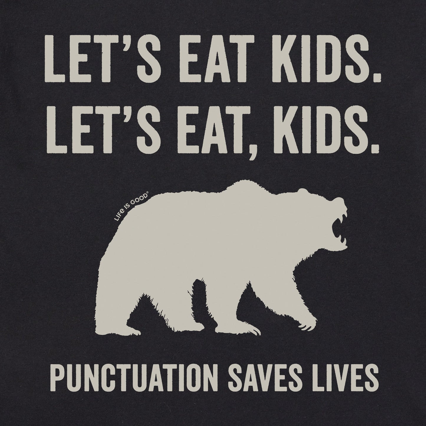 Men's Let's Eat, Kids Short Sleeve Crusher Tee