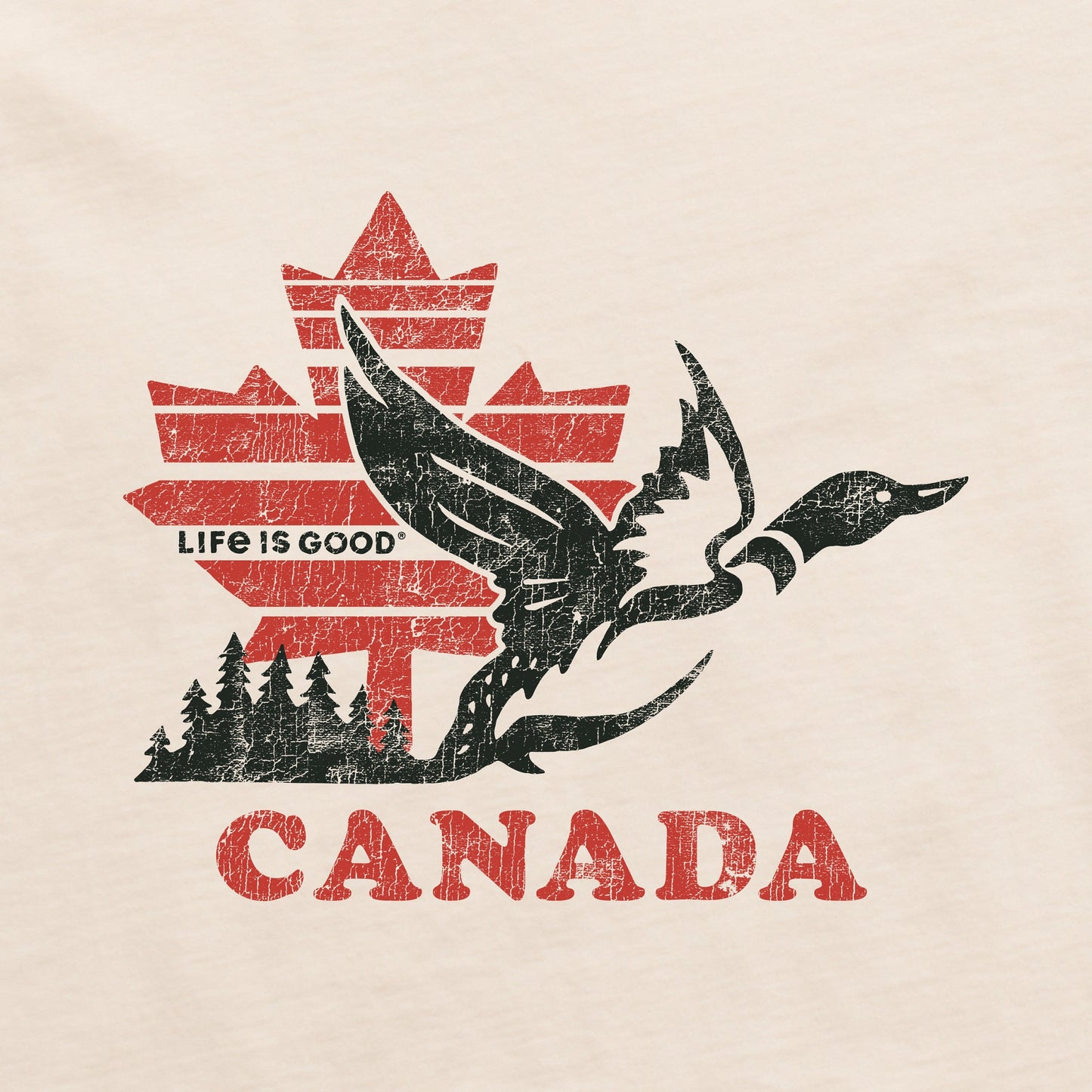 Men's Canadian Loon Short Sleeve Crusher Tee
