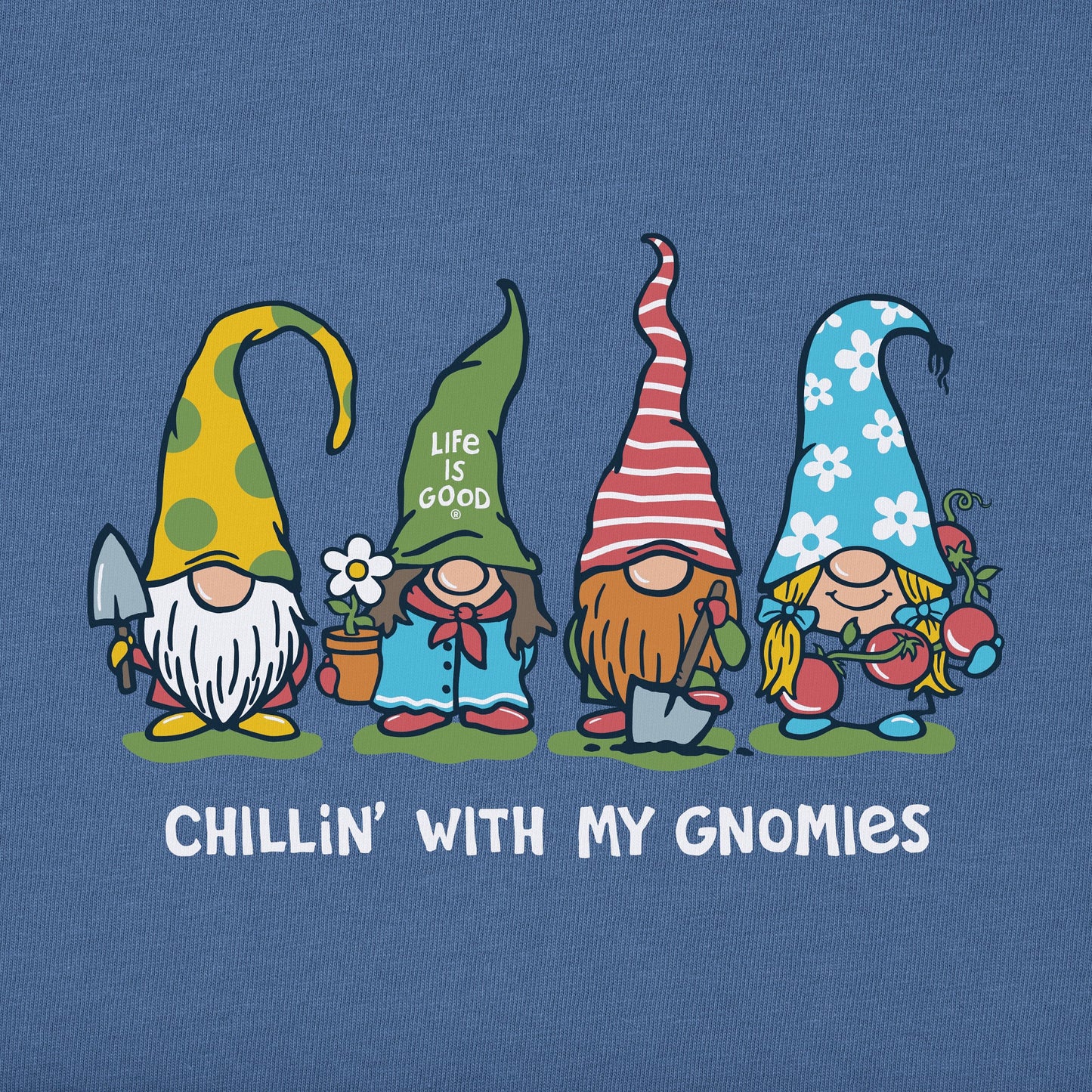 Women's Garden Gnomies Chillin' Short Sleeve Tee